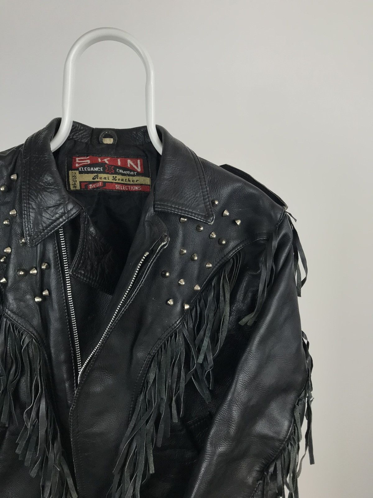 Vintage Vintage Real Leather Cowboy Biker Motorcycle Jacket Size US S / EU 44-46 / 1 - 1 Thumbnail