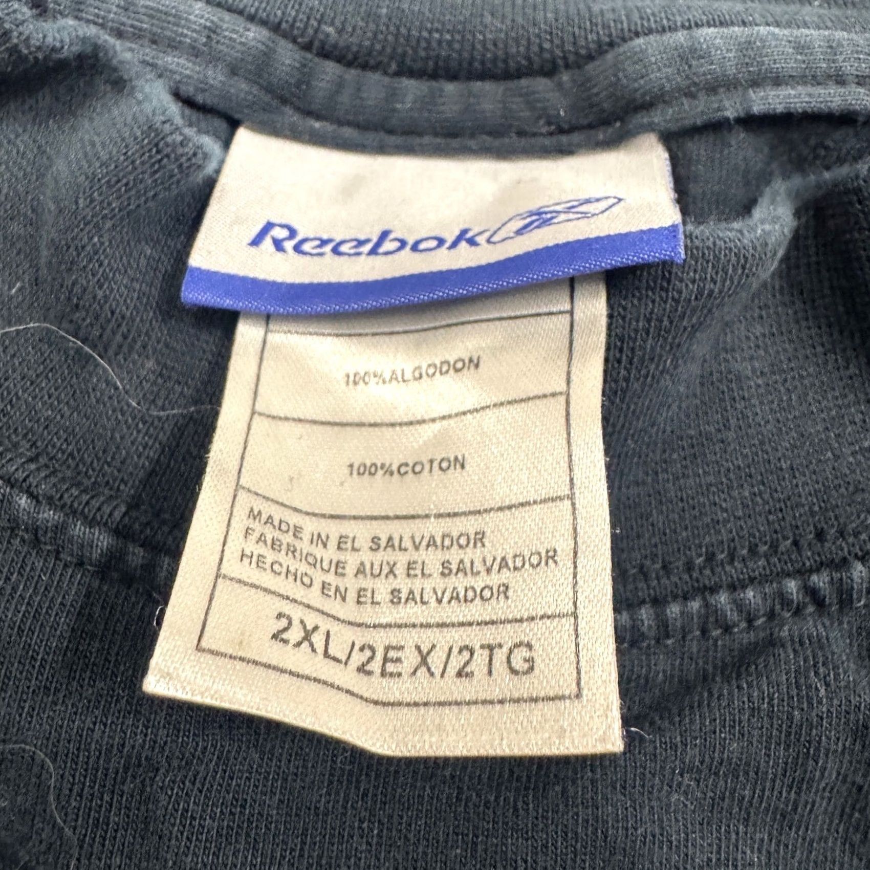Reebok VINTAGE Reebok Sweatshirt Men 2XL Pittsburgh Steelers 100% Cotton Black Pullover Stained Size US XXL / EU 58 / 5 - 2 Thumbnail