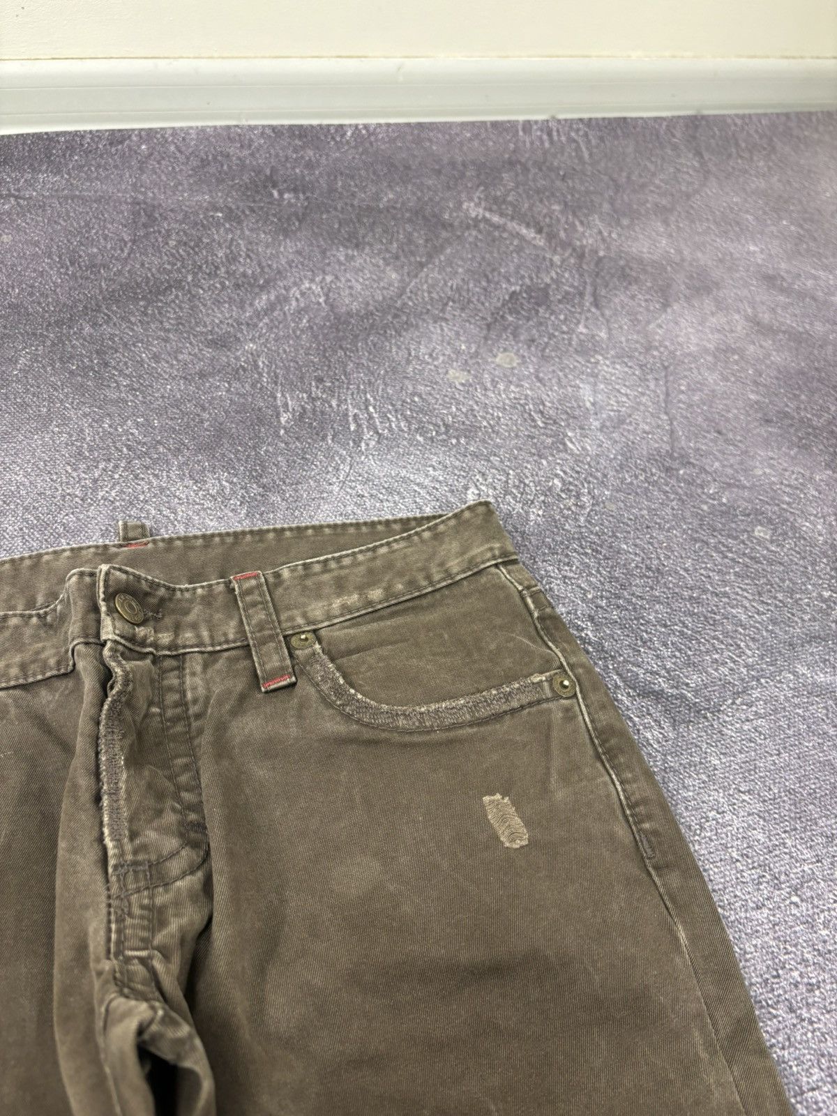 Dsquared2 Dsquared2 Women’s Brown Tapered Slim Fit Luxury Pants Jeans Size 32" / US 10 / IT 46 - 5 Thumbnail