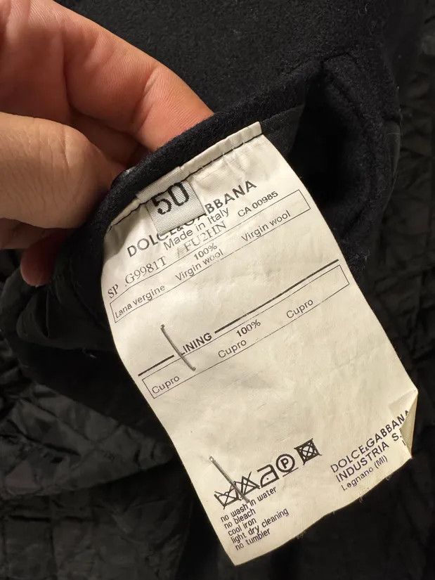 Dolce & Gabbana × Vintage 2000s Dolce & Gabbana Black Wool Asymmetrical Jacket Size US M / EU 48-50 / 2 - 9 Thumbnail