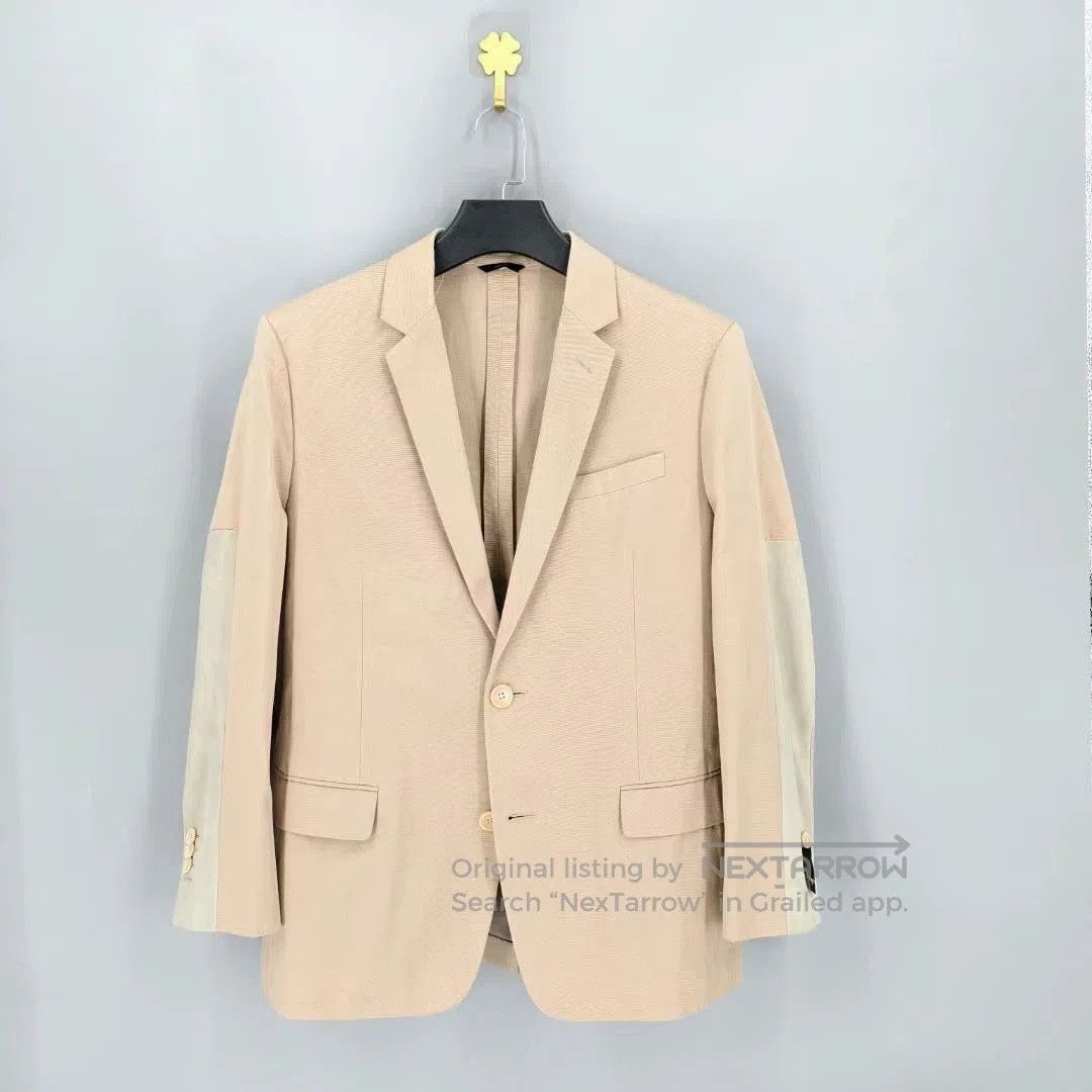 Fendi Fendi Beige Suede Panel Blazer. Size US L / EU 52-54 / 3 - 1 Thumbnail