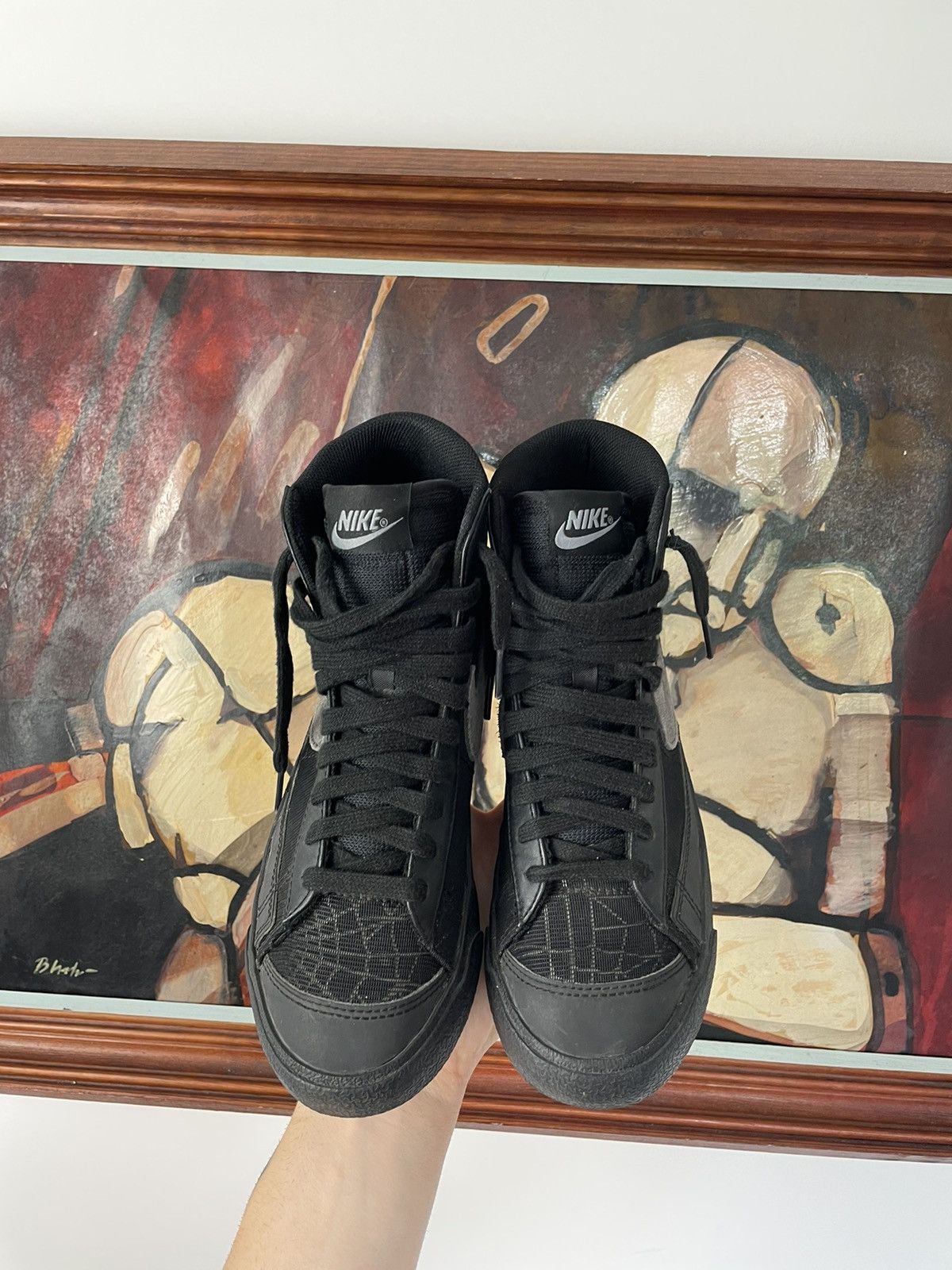 Nike Nike Blazer Mid 77 Halloween Spider Web Avant Garde Rare Size US 6 / EU 39 - 4 Thumbnail