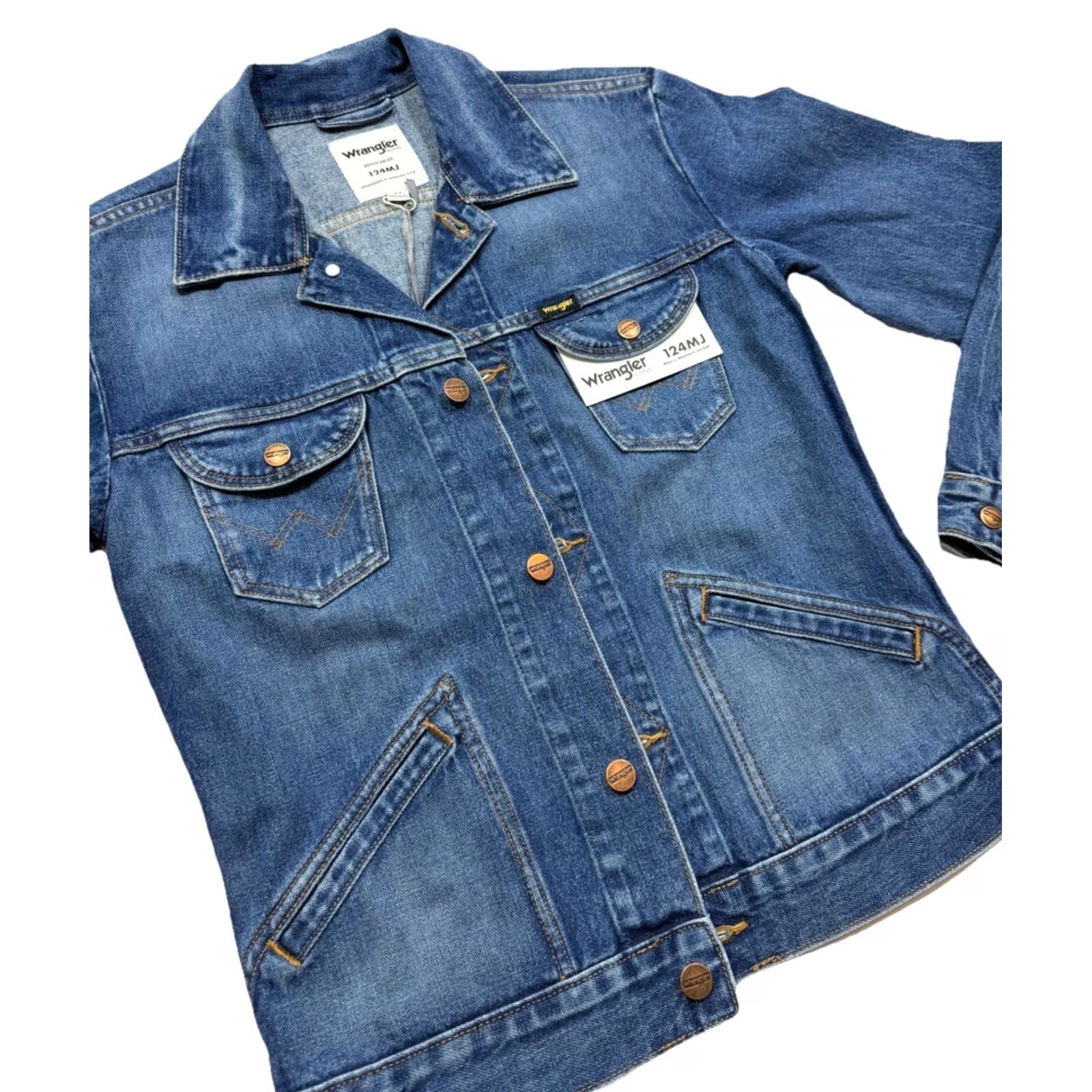 Wrangler Wrangler Icons 124Mj Denim Jacket Wrangler Jacket Men XS Blue Denim TruckER Vintage: No Size US XS / EU 42 / 0 - 5 Thumbnail
