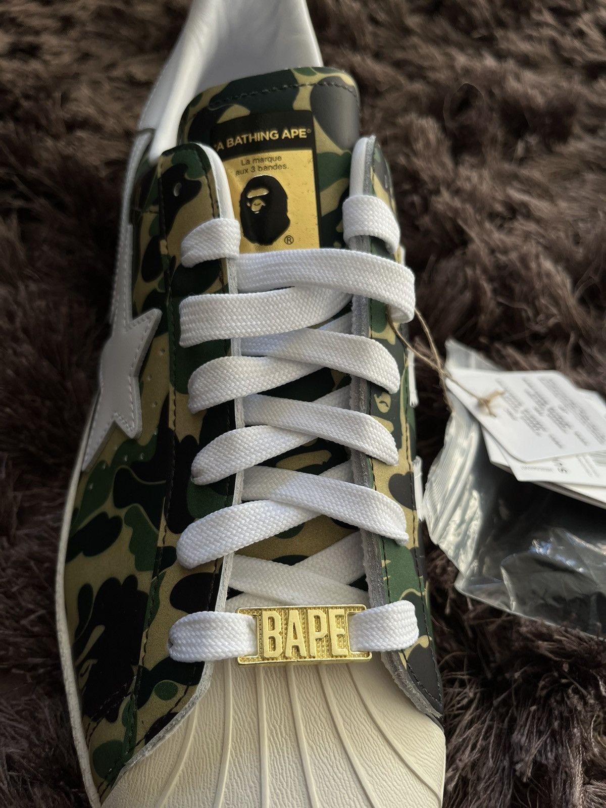 Adidas × Bape Adidas x Bape Superstar NEW 46 Size US 11.5 / EU 44-45 - 4 Thumbnail
