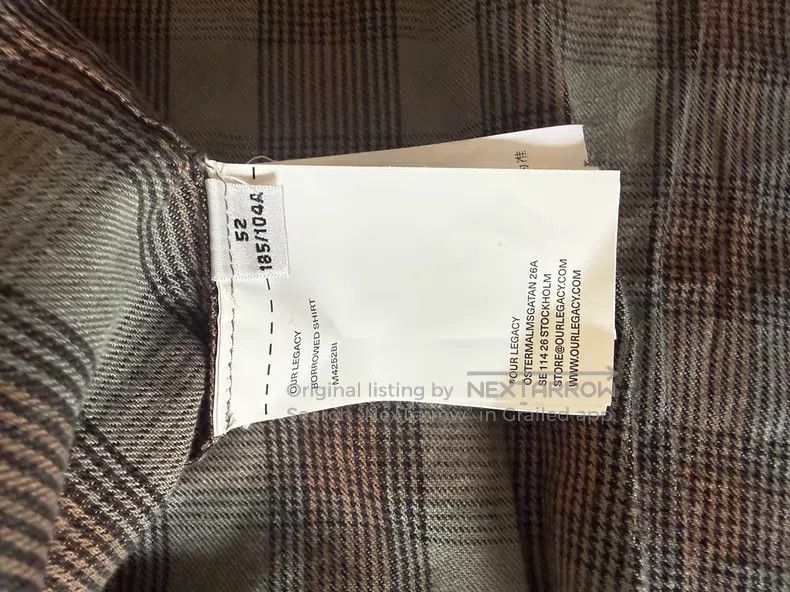 Our Legacy Our Legacy Plaid Shirt Size US L / EU 52-54 / 3 - 5 Thumbnail