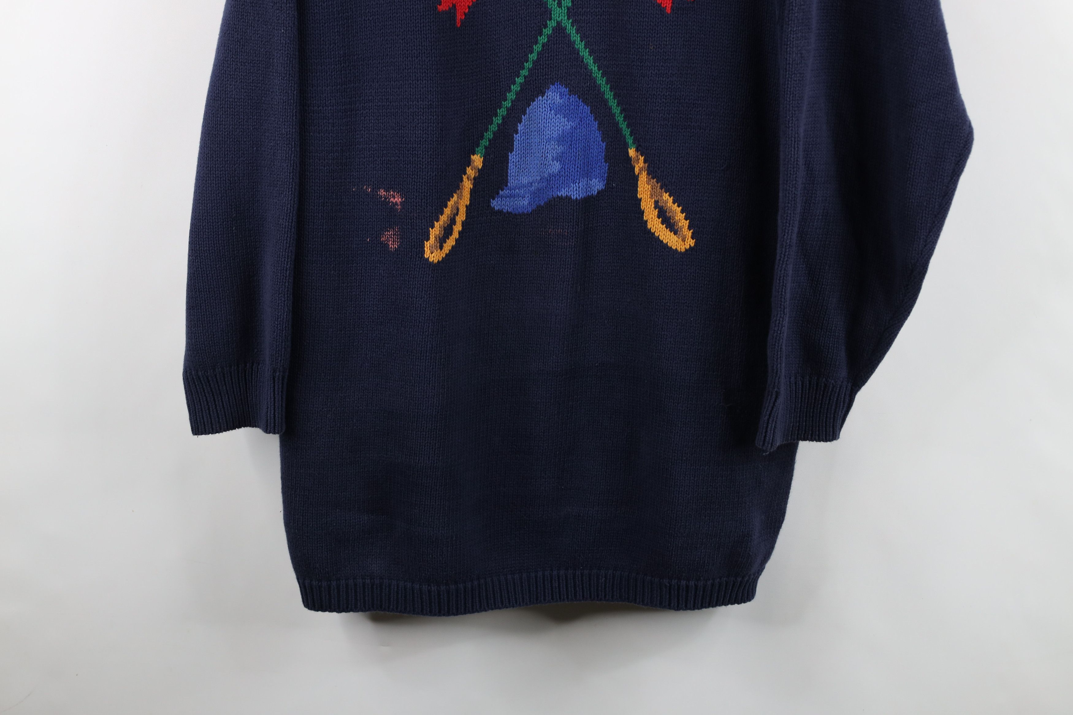 Vintage Vintage 90s Streetwear Horse Polo Turtleneck Sweater Knit Size XL / US 12-14 / IT 48-50 - 3 Thumbnail