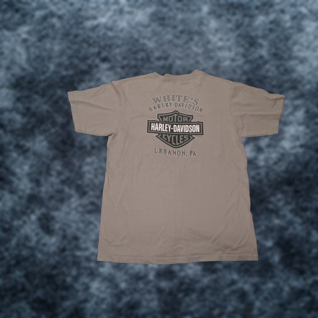 Harley Davidson Harley-Davidson T-Shirt Mens Large Gray USA Y2K USA American Tradition Logo? Size US L / EU 52-54 / 3 - 1 Thumbnail