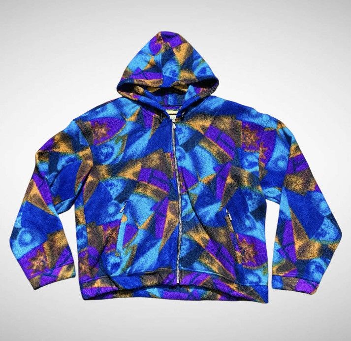 Patagonia Vintage Poles Action Field Zipper Hoodie Fleece Size US L / EU 52-54 / 3 - 1 Thumbnail