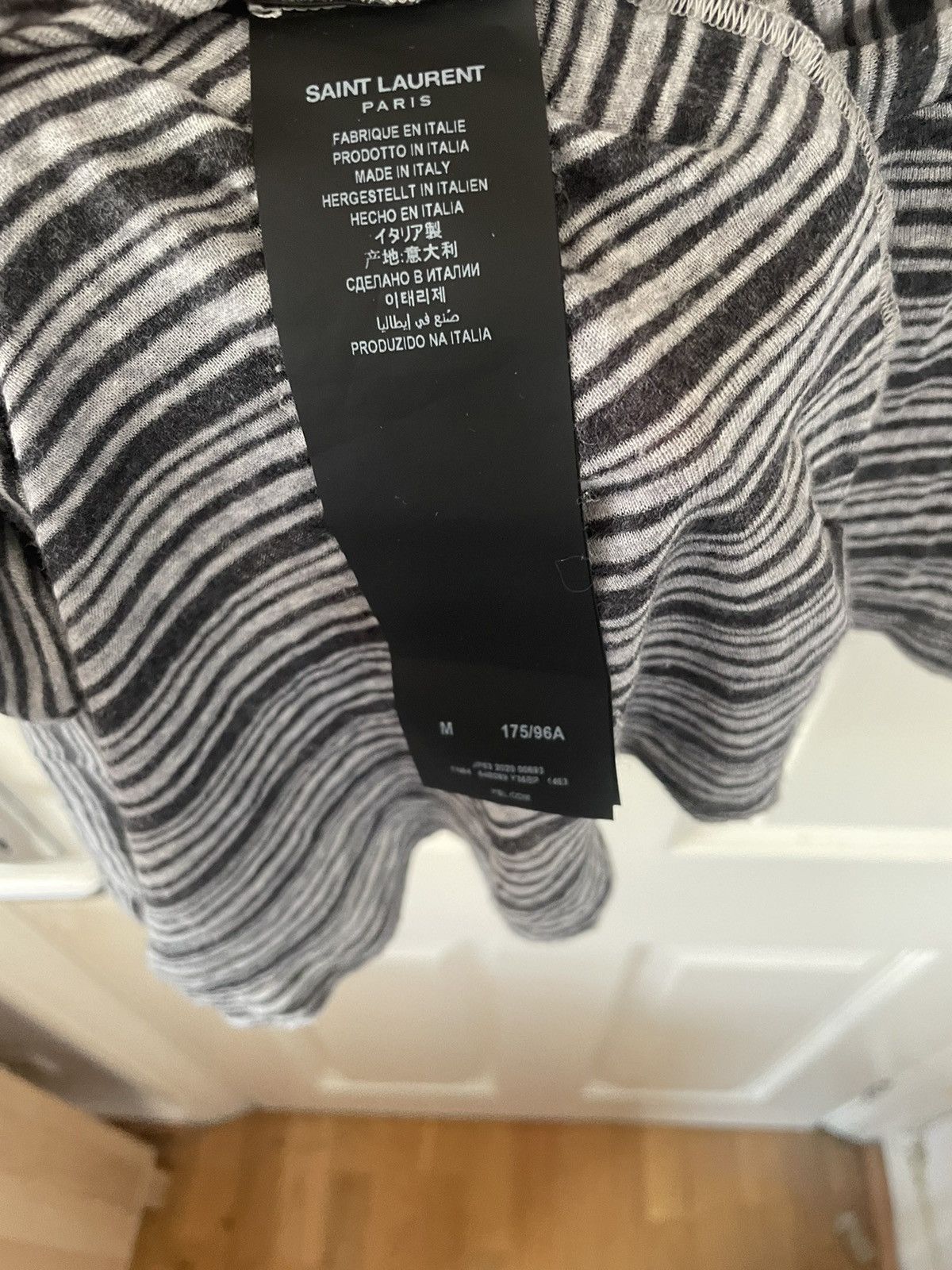 Saint Laurent Paris Striped Saint Laurent T-shirt Size US M / EU 48-50 / 2 - 6 Thumbnail