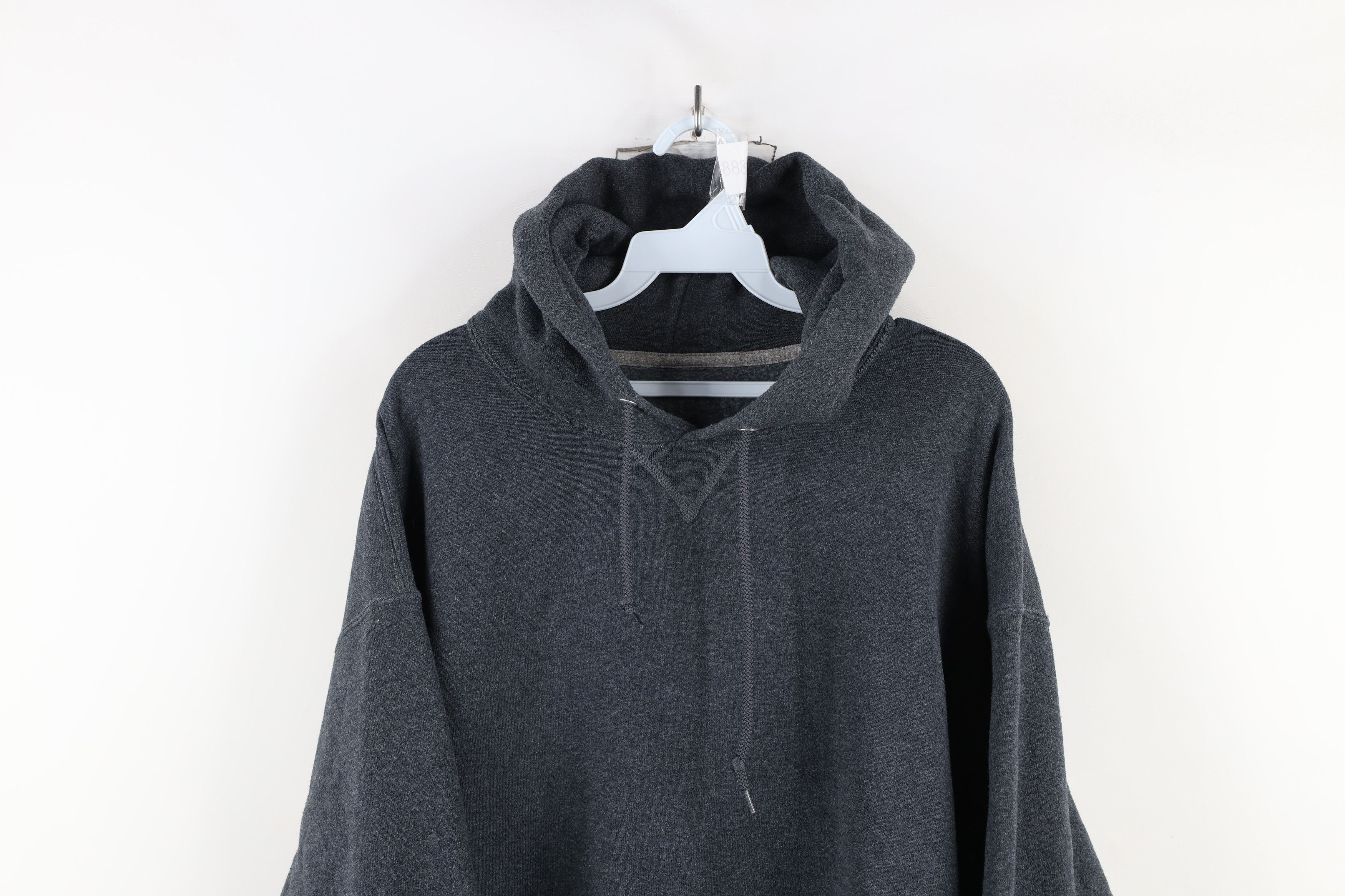 Russell Athletic × Vintage Vintage 90s Russell Athletic Blank Heavyweight Hoodie Gray Size US XXL / EU 58 / 5 - 2 Thumbnail
