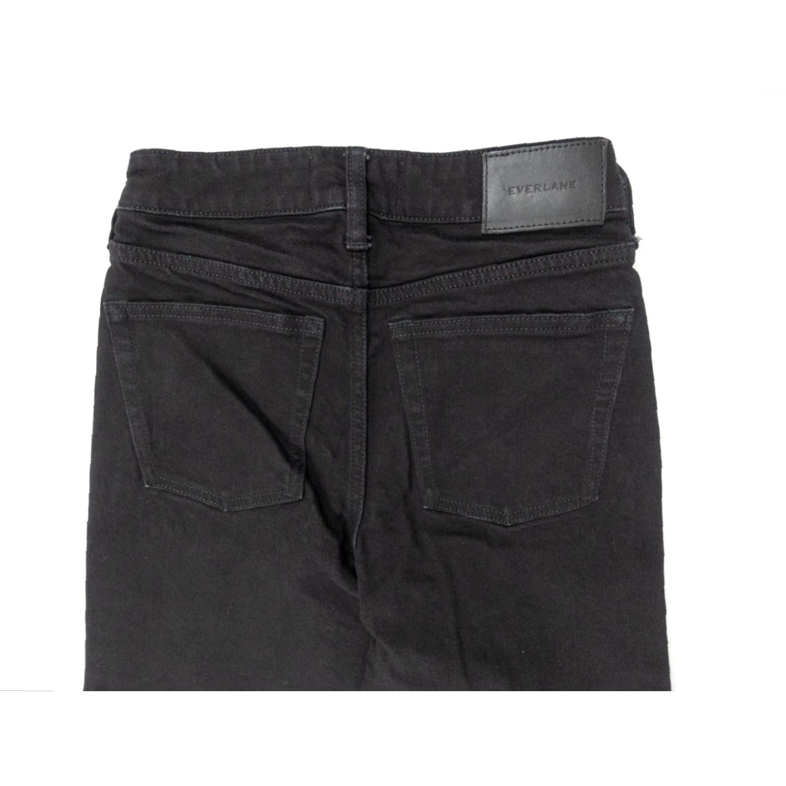 Everlane Everlane Jeans Women The Wide Leg Ankle 25 Black Cotton Denim Button Fly 5-Pocket Mens Womens Boys Girls Size 42" / US 20 - 6 Thumbnail