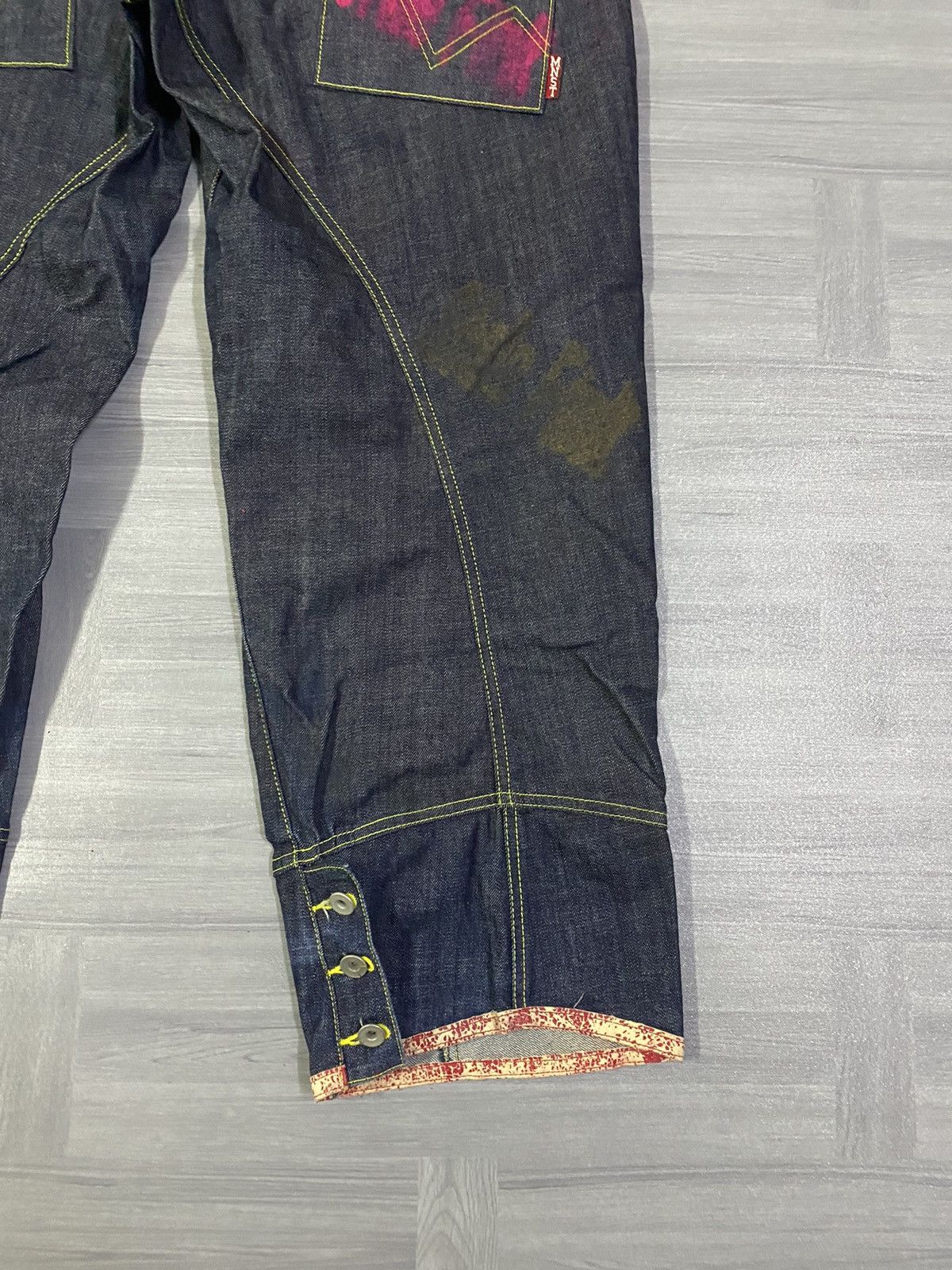 Japanese Brand Rare Monsteat by Momotaro Baggy Denim Jeans Size US 36 / EU 52 - 20 Thumbnail