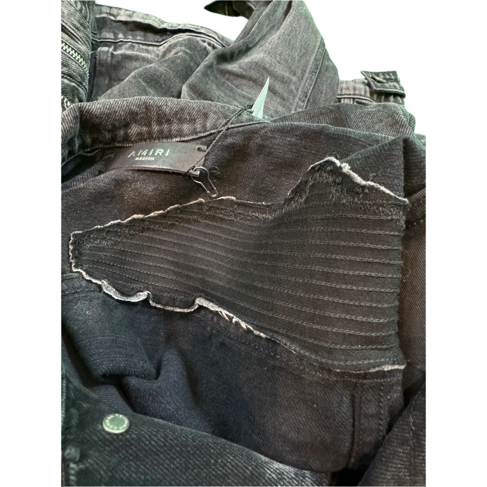 Amiri Amiri MX2 Black Paisley Denim Jacket Size US M / EU 48-50 / 2 - 7 Thumbnail