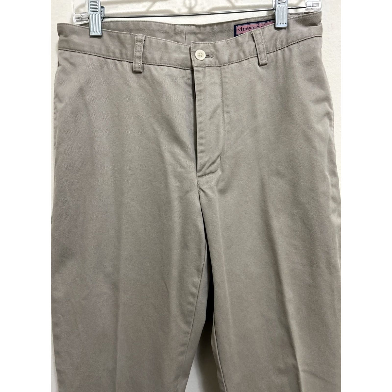 Vineyard Vines Vineyard Vines Club Pants Mens 30x32 Beige Preppy Performance Golf Size US 30 / EU 46 - 2 Thumbnail