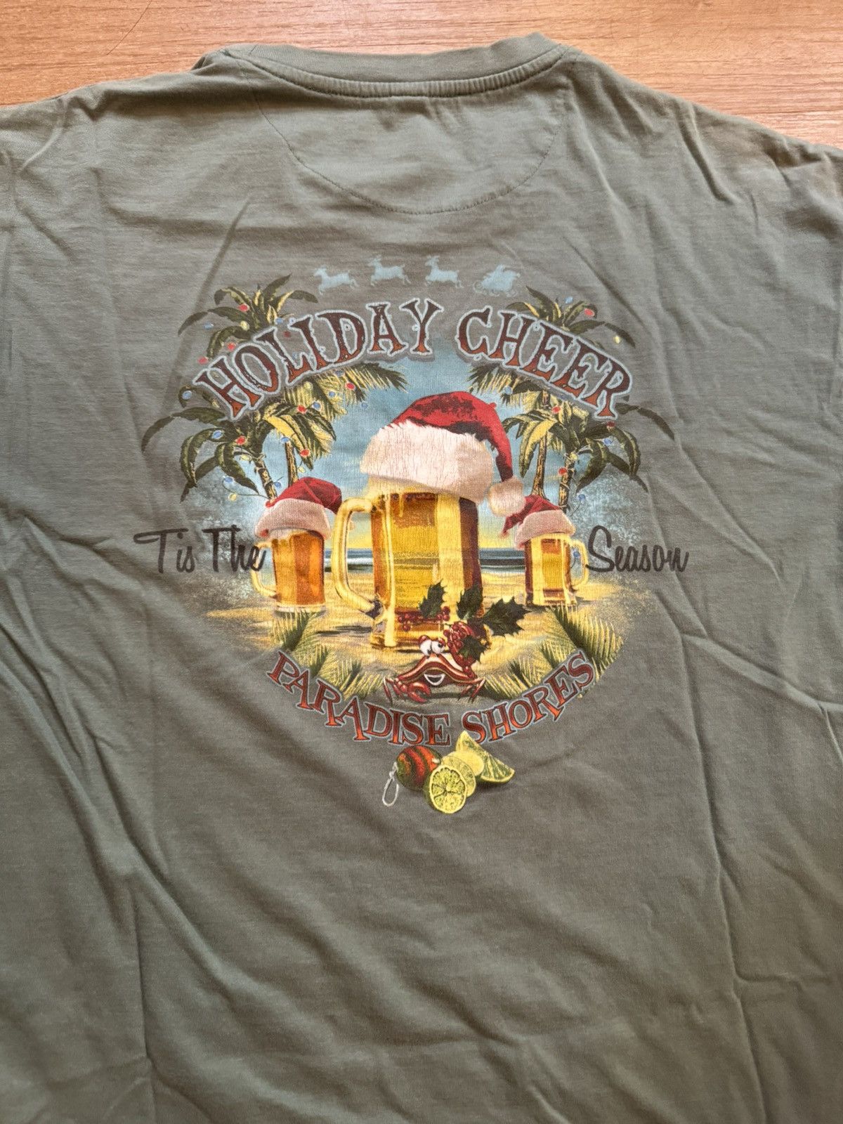 Paradise × Tommy Bahama × Vintage ‘Tis The Season (For Beers!) Hawaiian Xmas Party Vintage Tee Size US L / EU 52-54 / 3 - 7 Thumbnail