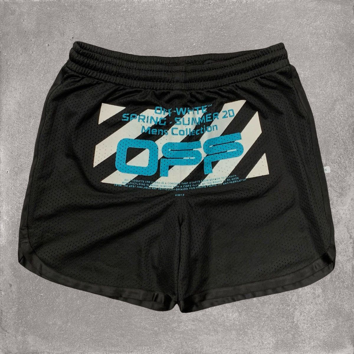 Off-White Off-White Marble Mesh Shorts | Grailed