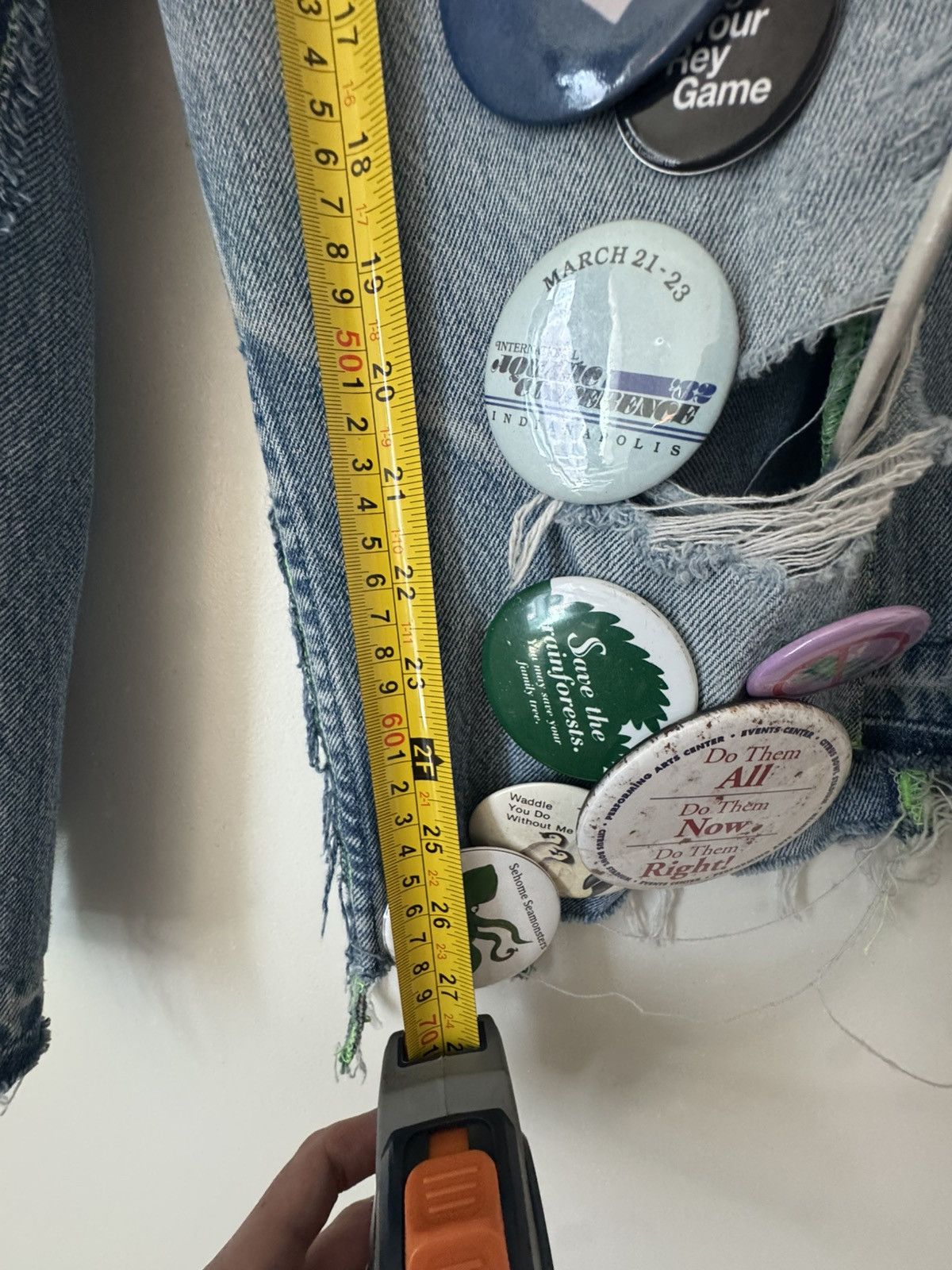Better With Age Better With Age Pin Denim Shorts Indigo Blue, Size 33 Size US 33 - 11 Thumbnail