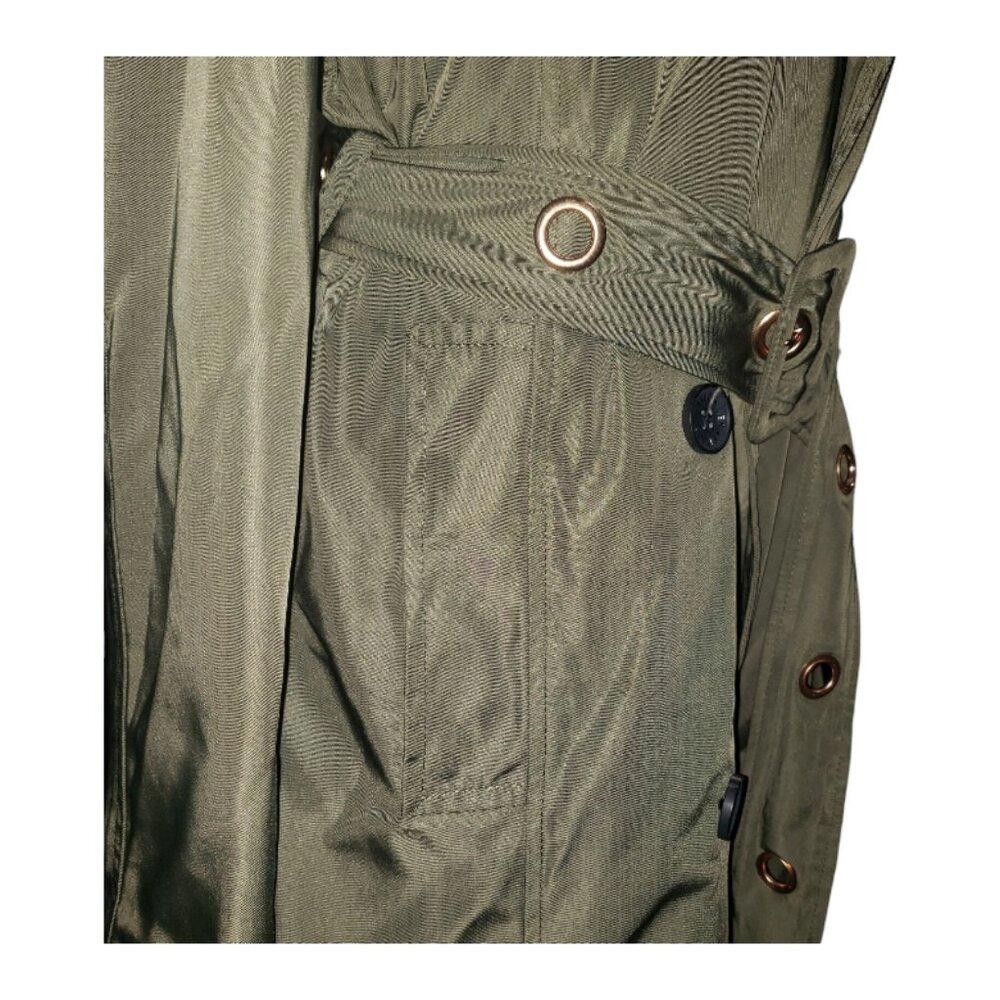 Designer CT1729 Avec Les Filles Army Green Metallic Lined Trench M Size M / US 6-8 / IT 42-44 - 5 Thumbnail