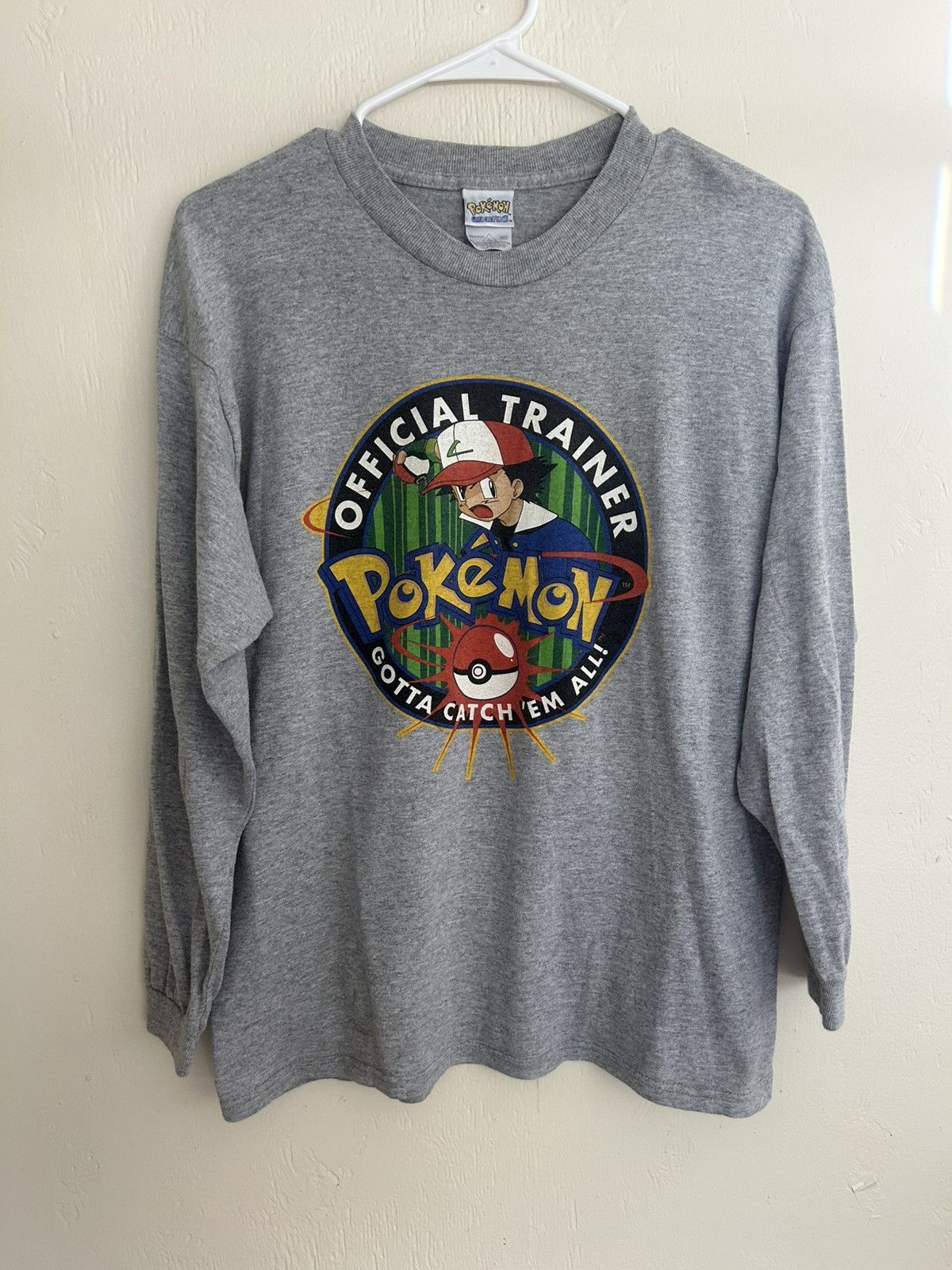 Pokemon Vintage Pokémon Ash Official Trainer Graphic Longsleeve Size US M / EU 48-50 / 2 - 1 Thumbnail