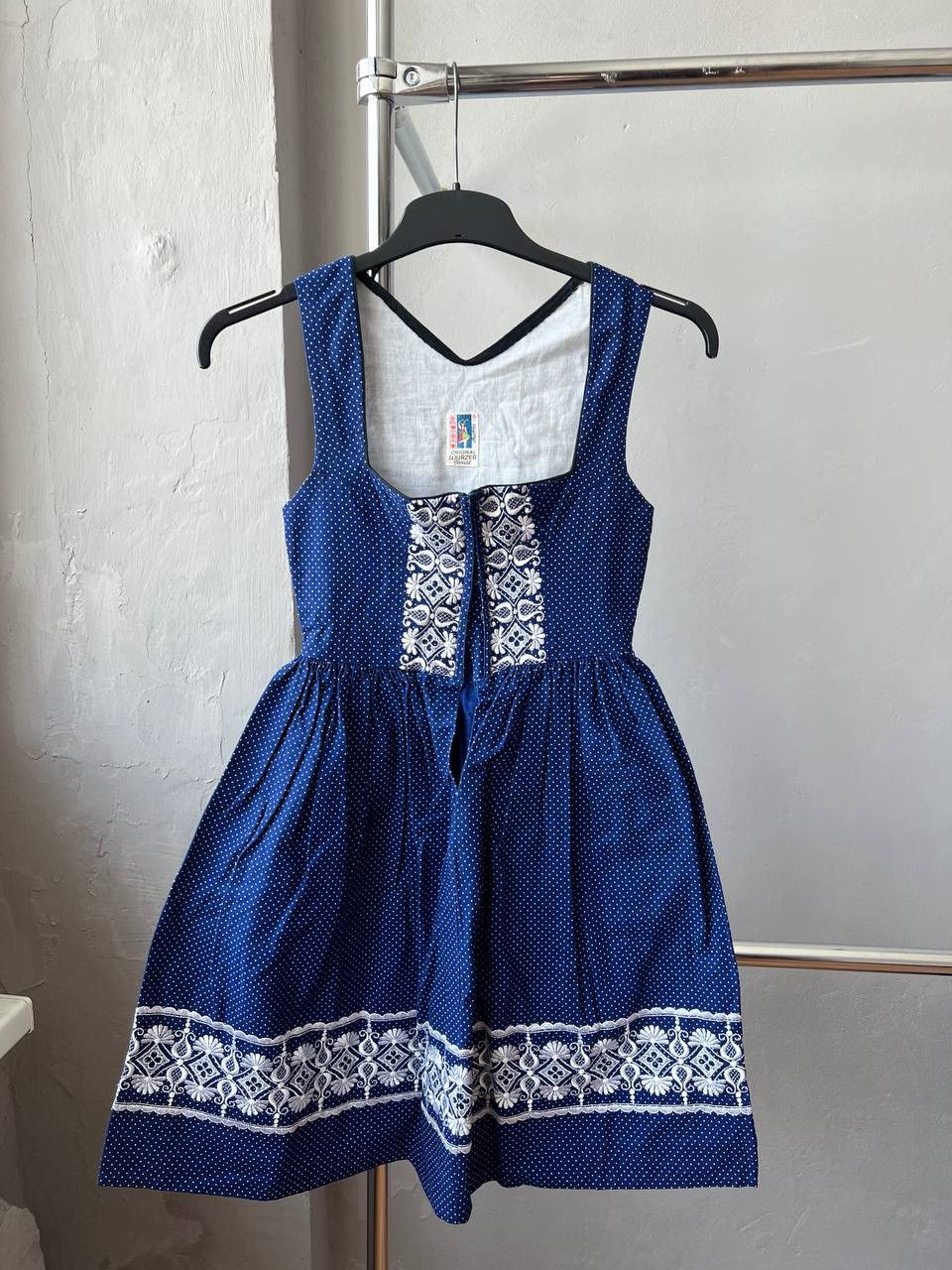 Vintage 1960/70 RARE ORIGINAL WURZER DIRNDL AUSTRIA HOLIDAY DRESS 36 Size S / US 4 / IT 40 - 3 Thumbnail