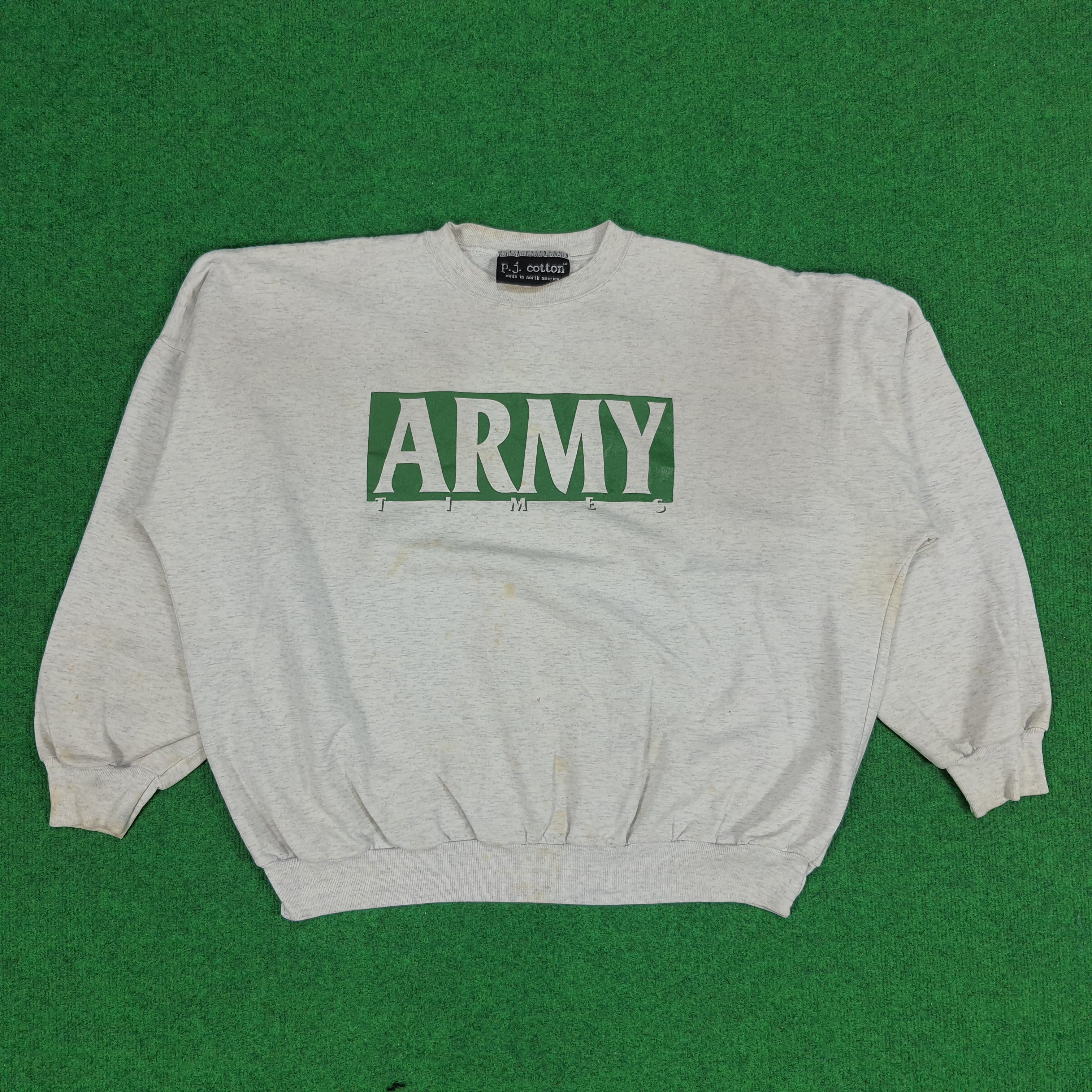 Vintage Vintage Army Times Military Community Reporter Sweatshirt Size US XXL / EU 58 / 5 - 1 Thumbnail