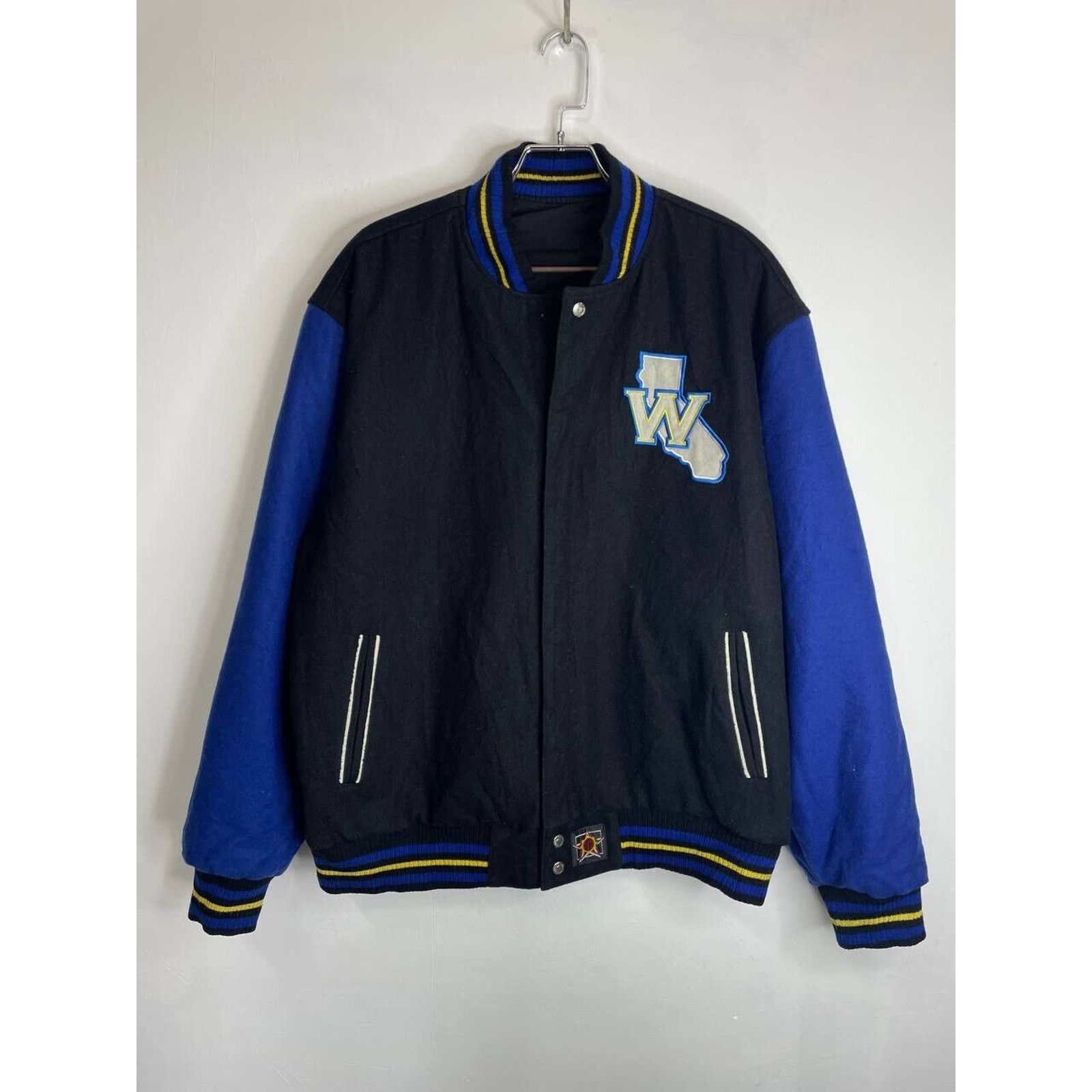 NBA × Vintage Vintage Golden State Warriors Varsity Jacket 2XL NBA Bomber Size US XXL / EU 58 / 5 - 3 Thumbnail