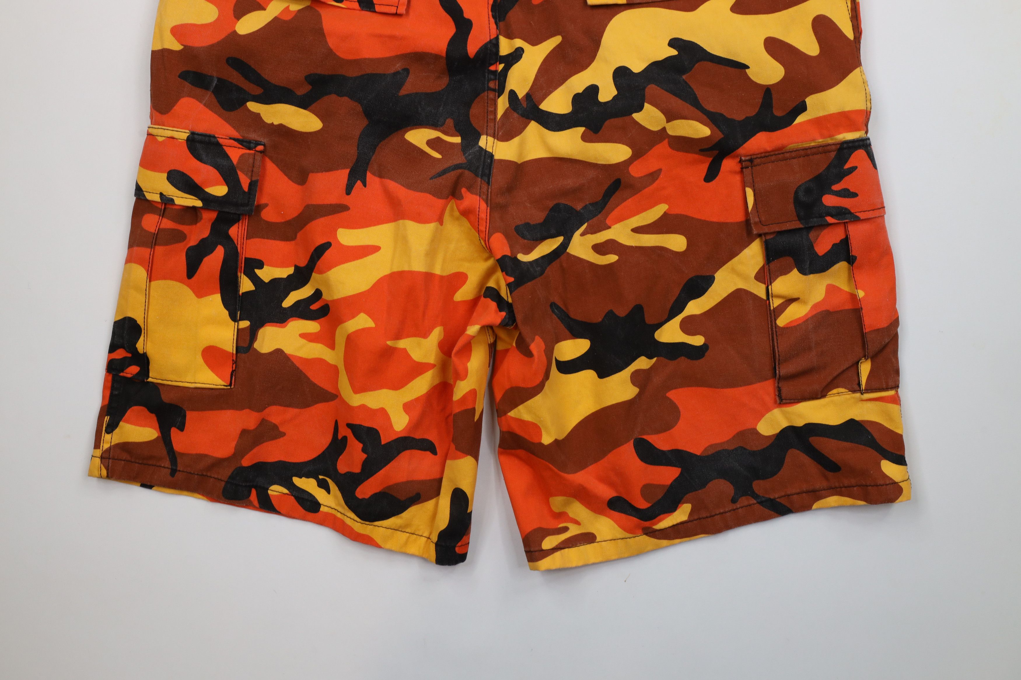 Rothco × Vintage Vintage Rothco Military BDU Camouflage Cargo Shorts Orange Size US 36 / EU 52 - 14 Thumbnail