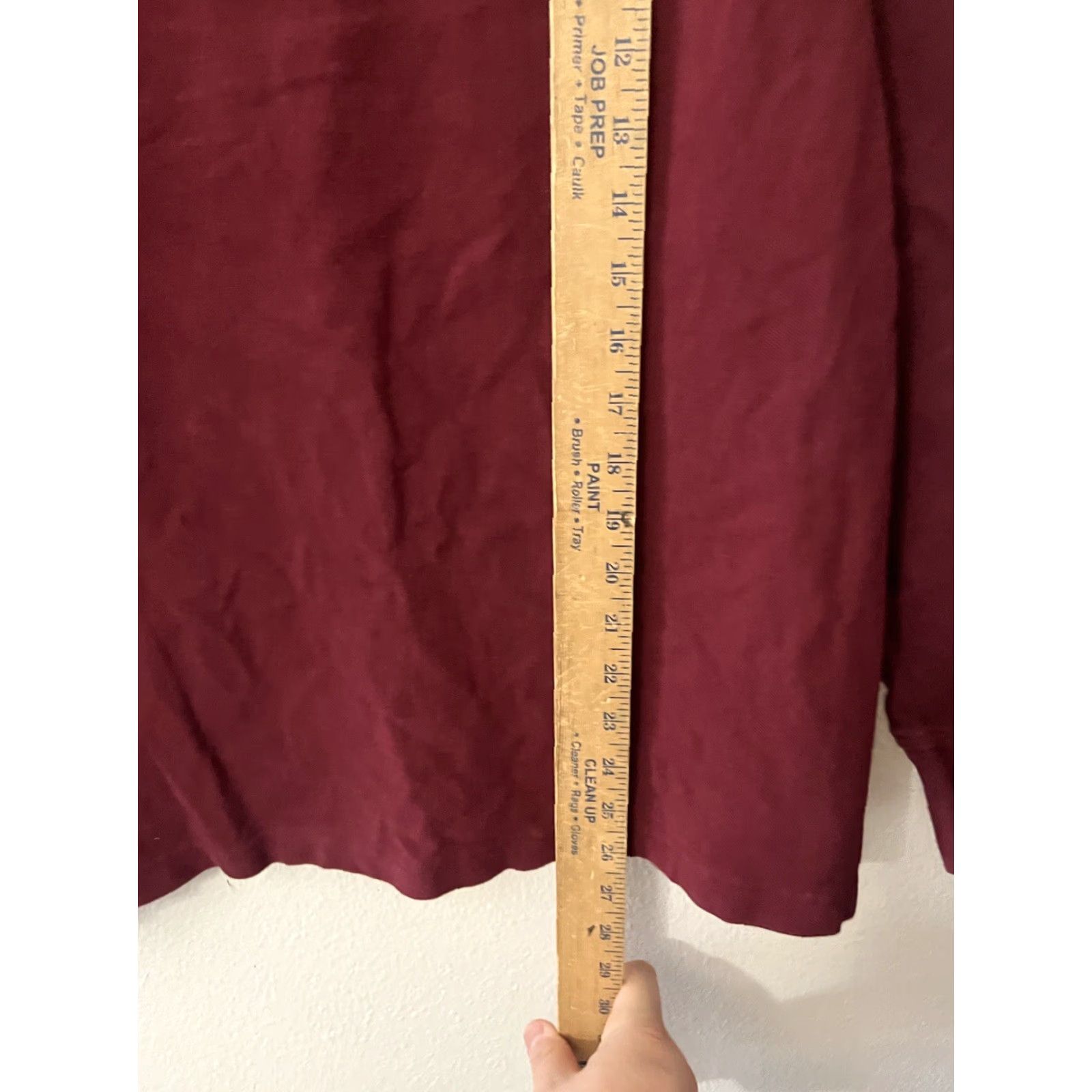 Lands' End Lands' End Polo Shirt Men M Maroon Long Sleeve Solid Traditional Fit Size US M / EU 48-50 / 2 - 4 Thumbnail
