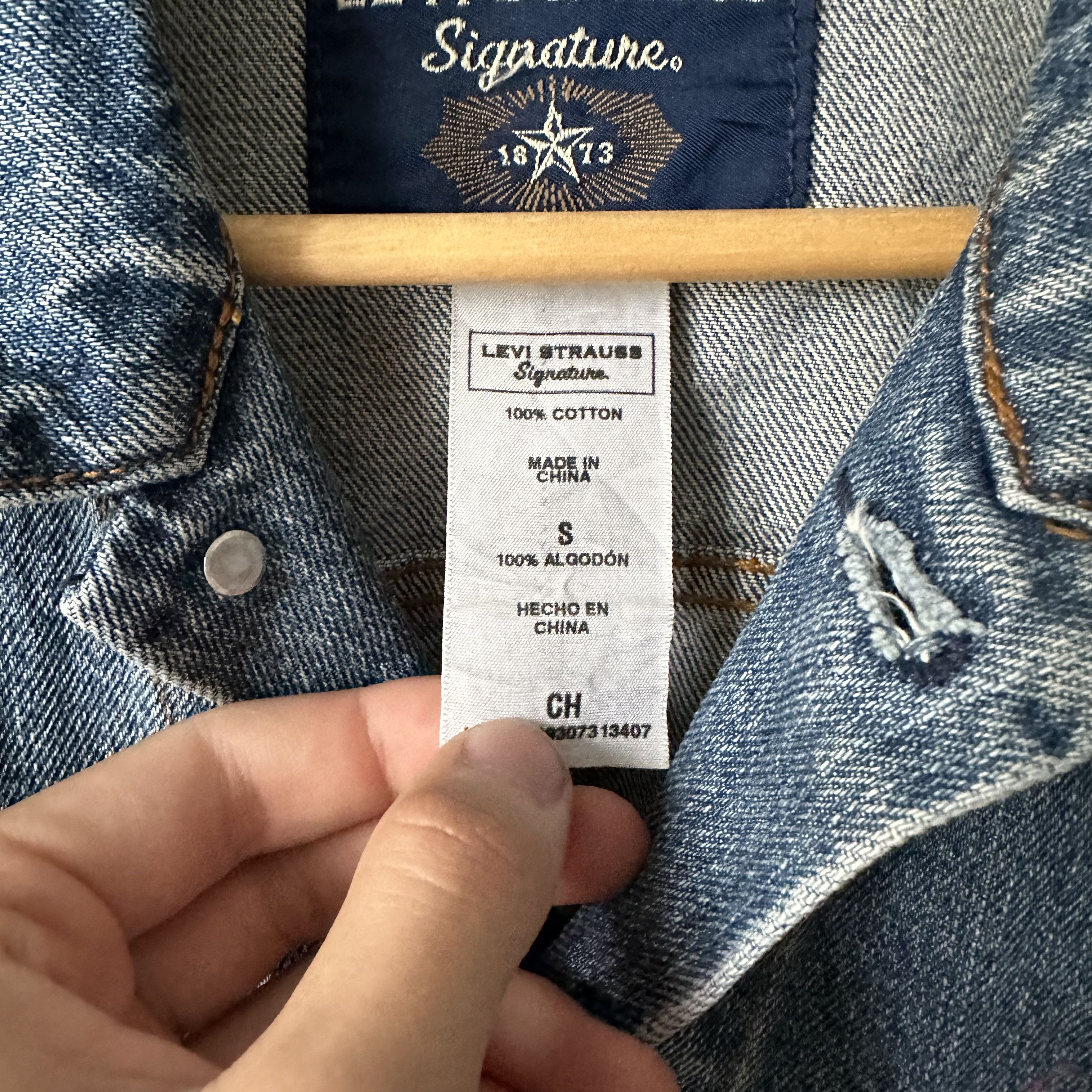 Levi's Levis y2k Vintage Big Logo Denim Avant Garde Jacket Size US S / EU 44-46 / 1 - 5 Thumbnail