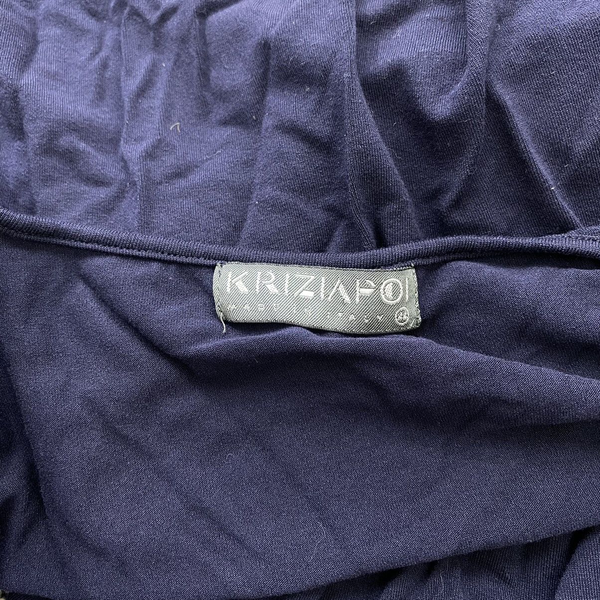 Krizia KRIZIA POI Italian Designer Dark Blue Cardigan Sweatshirt Size S / US 4 / IT 40 - 4 Thumbnail