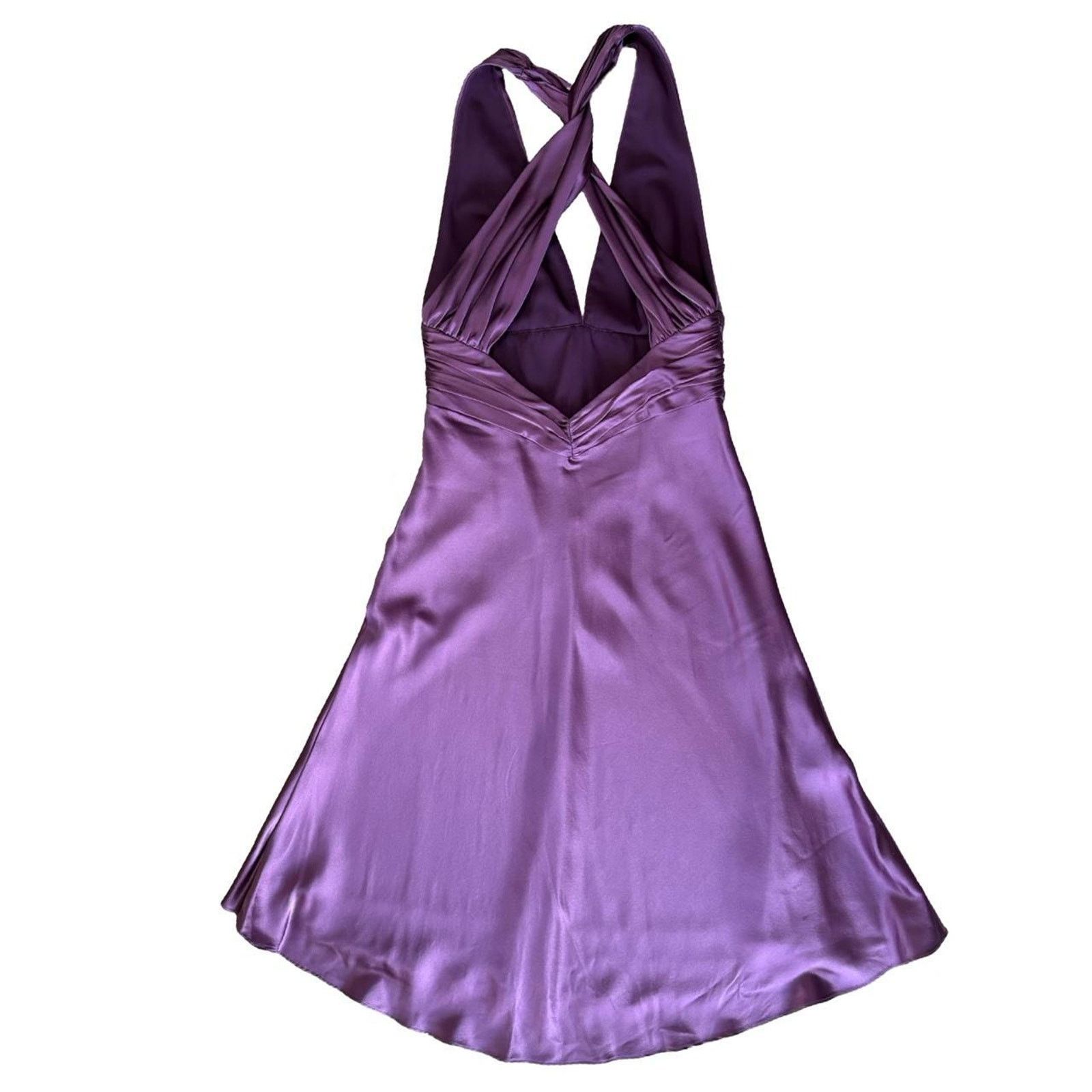 Nicole Miller Y2k prom dress fairy grunge purple sz 4 Nicole miller silk Size S / US 4 / IT 40 - 2 Thumbnail