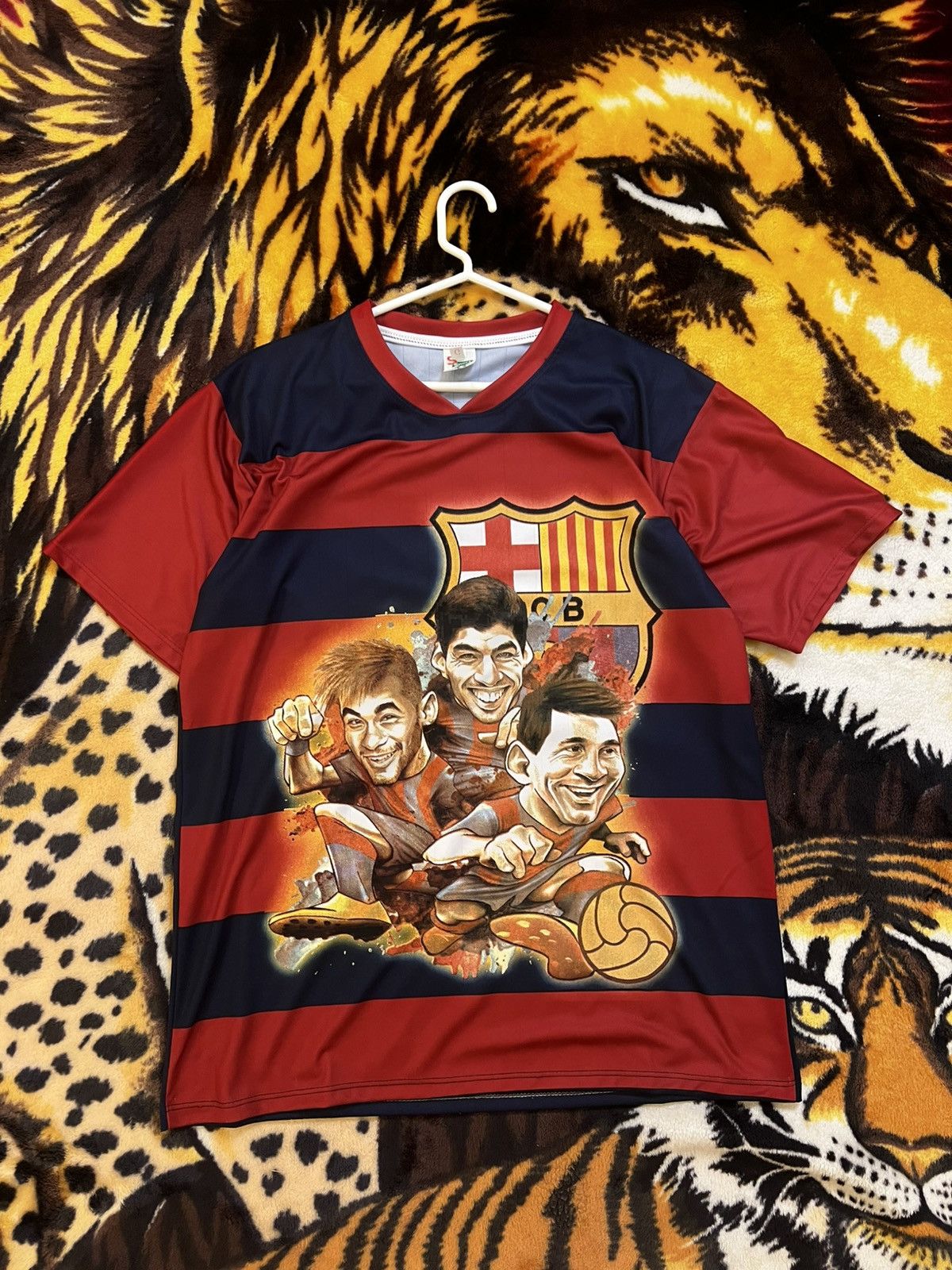 Other Prime Barcelona Messi Neymar Suarez Shirt Size US L / EU 52-54 / 3 - 1 Thumbnail