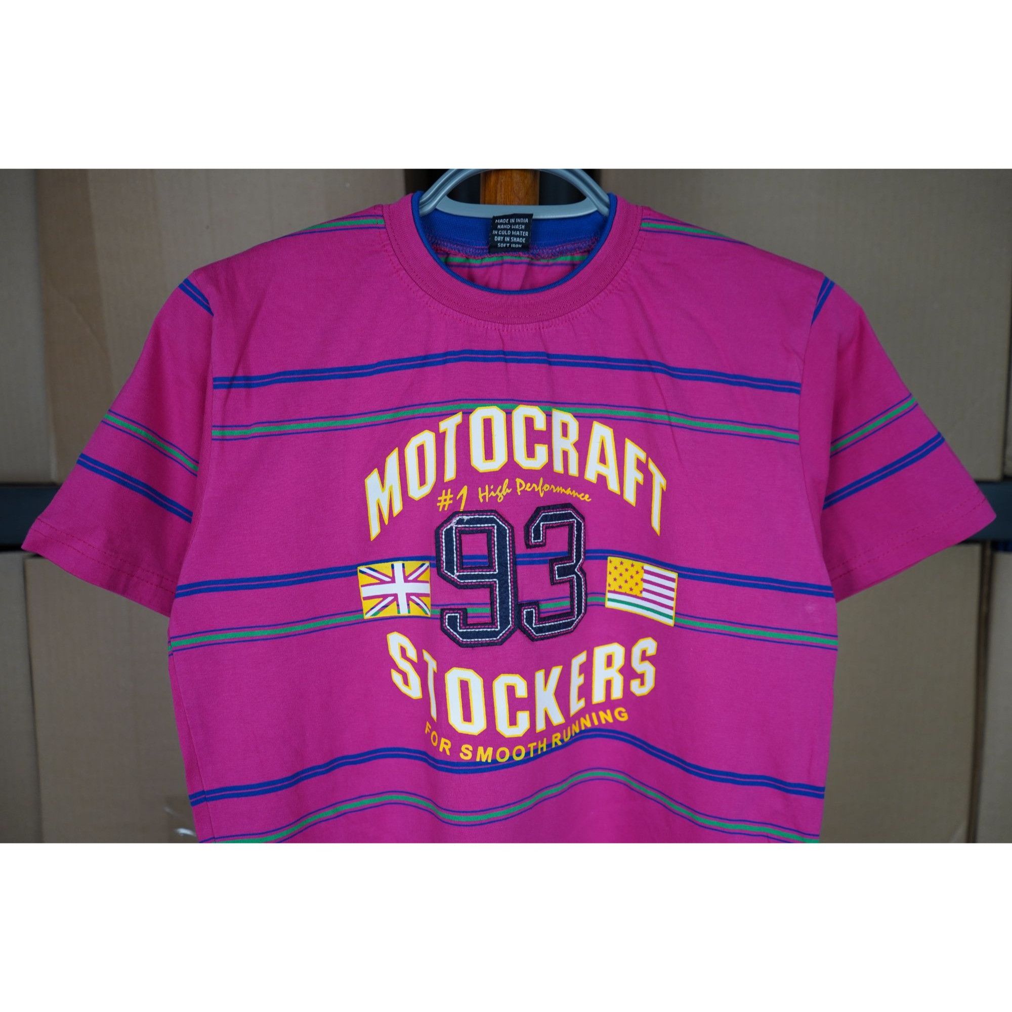 Vintage Pink Vintage Tshirt Stripes Motocraft Twinkle S #424 Size S / US 4 / IT 40 - 3 Thumbnail