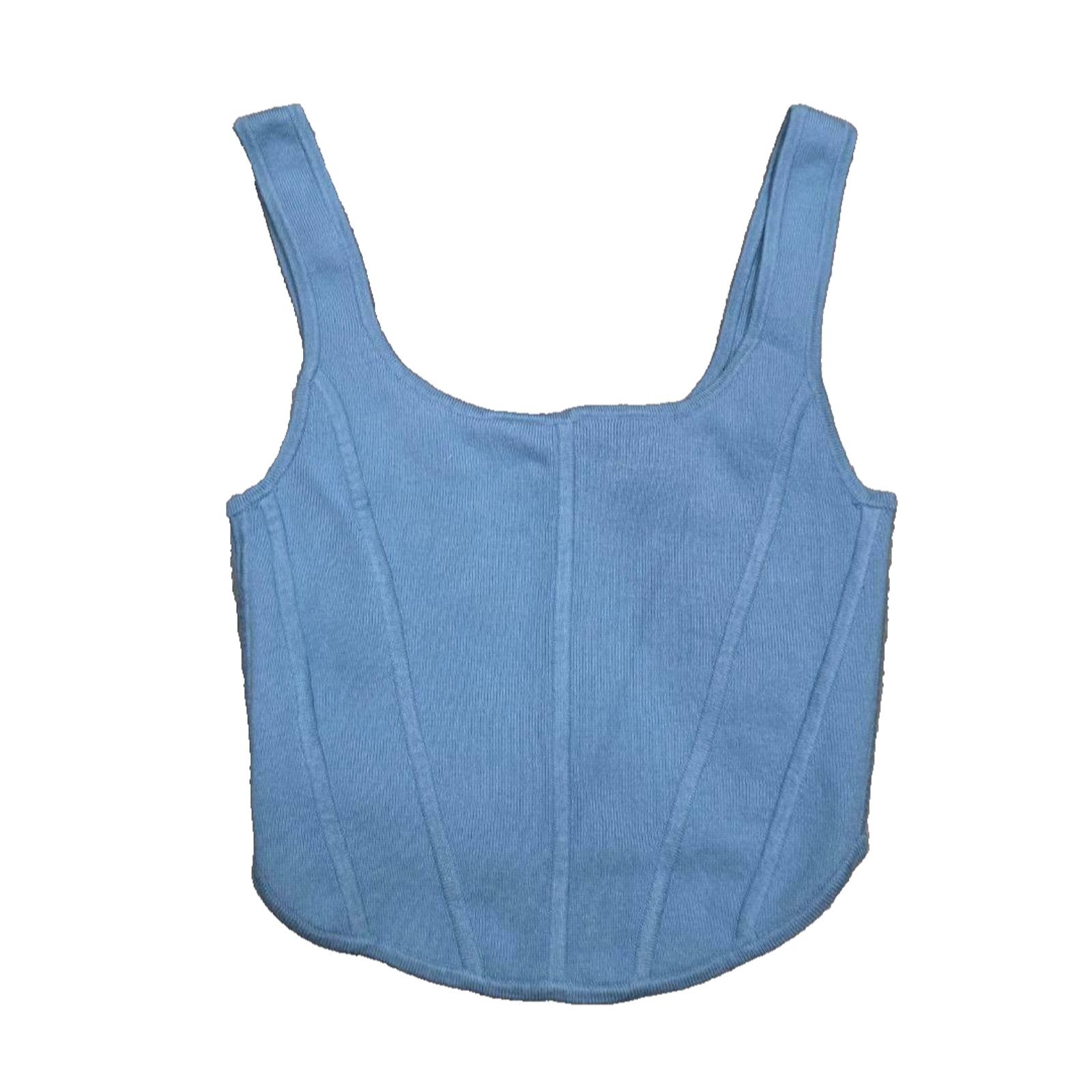 & Other Stories Aritizia Wilfrede Top Y2K Blue Medium A003334 Size M / US 6-8 / IT 42-44 - 2 Thumbnail