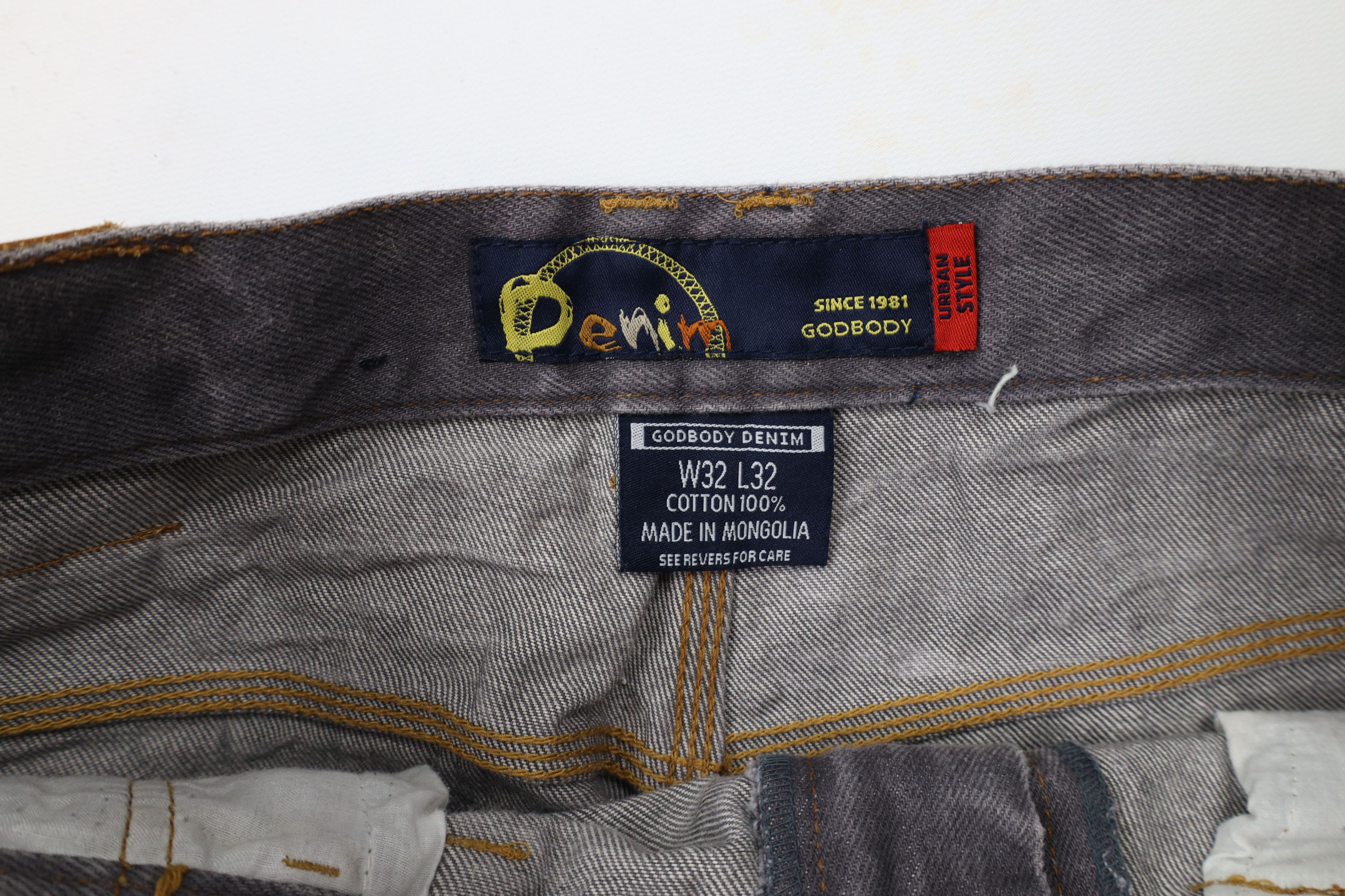 Vintage Vintage 90s Y2K Streetwear Fit Wide Leg Denim Jeans Gray Size US 32 / EU 48 - 6 Thumbnail