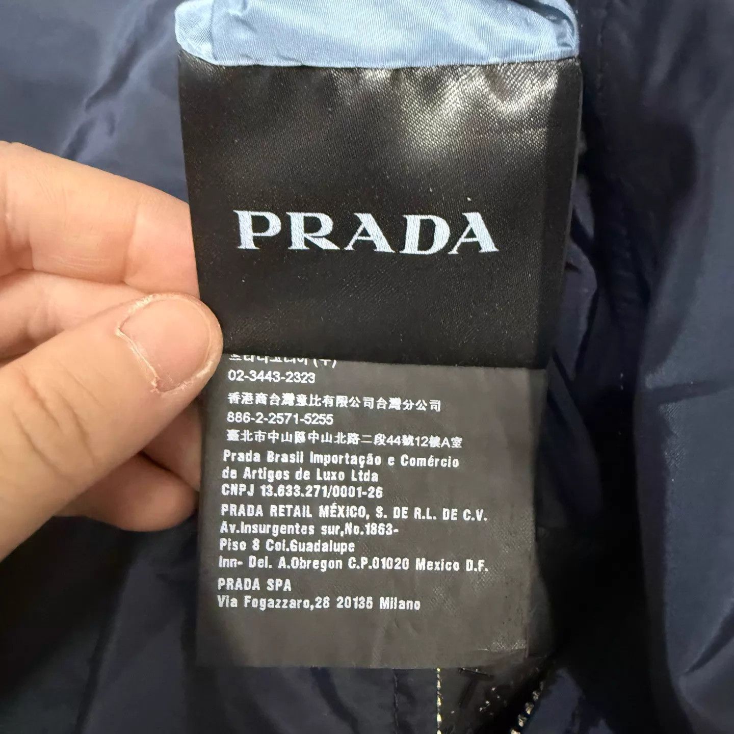 Prada Prada Blue Hem Logo Nylon Double-Sided Jacket 50 99 New Size US M / EU 48-50 / 2 - 4 Thumbnail