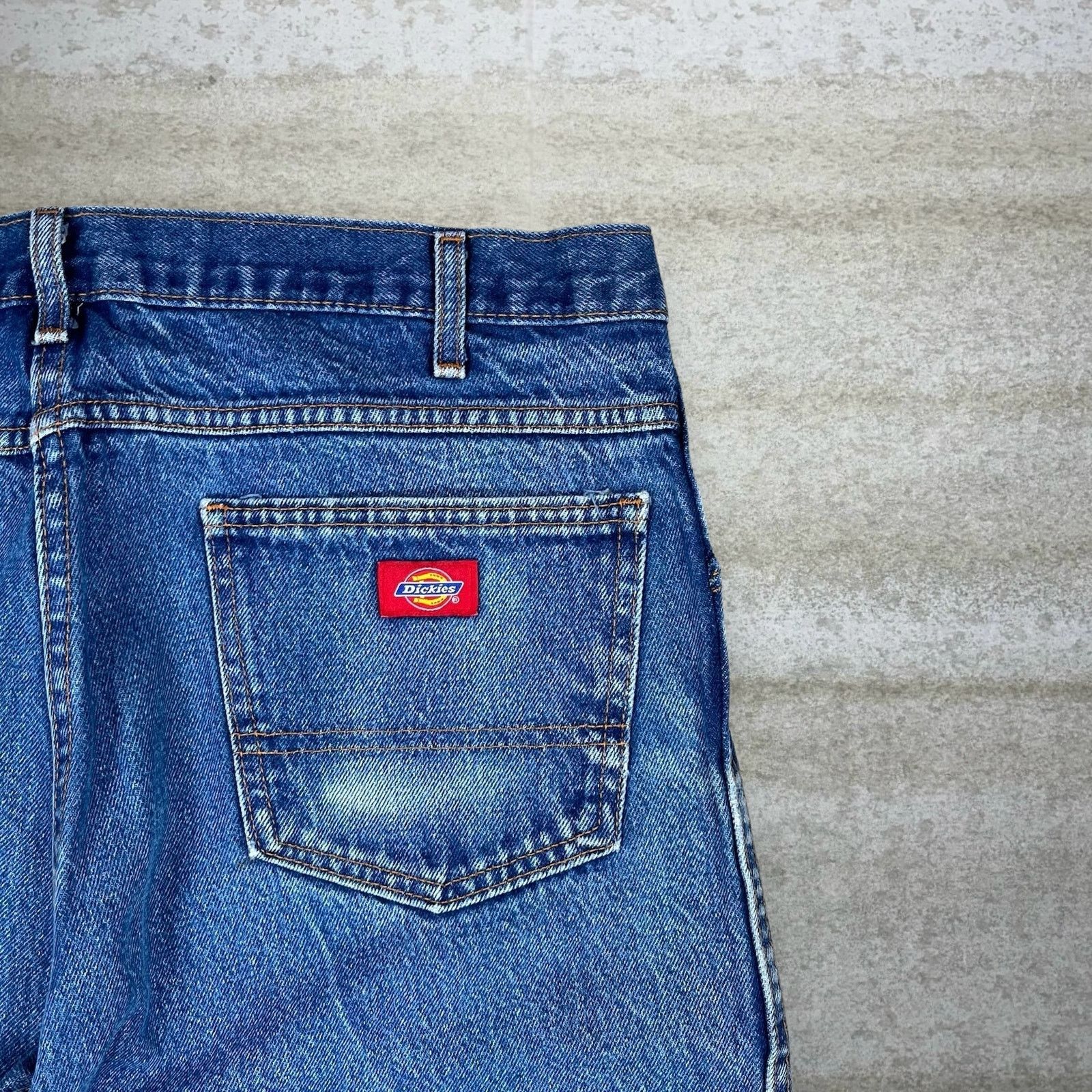 Dickies Vintage Y2K Dickies Jeans 38x29 Straight Fit Medium Wash Size US 38 / EU 54 - 3 Thumbnail