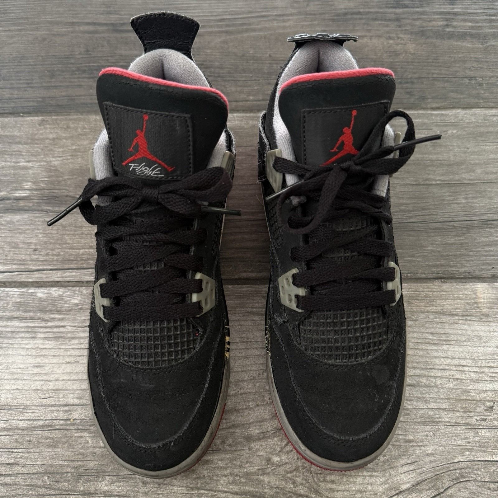 Jordan Brand 2012 AIR JORDAN 4 AJR 'BRED' BLACK CEMENT RED RETRO 408452-0 Size US 5 / EU 37 - 6 Thumbnail