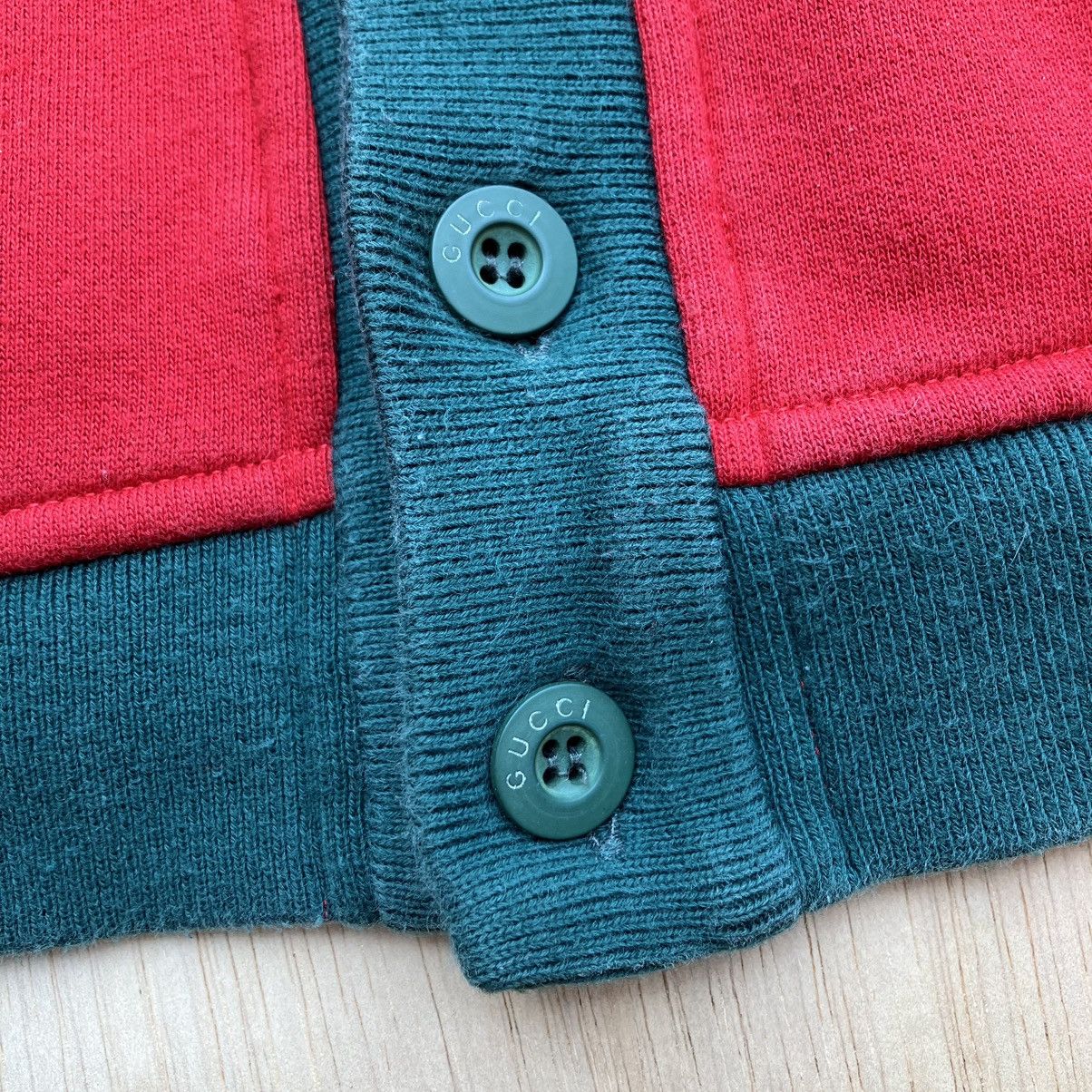 Gucci × Vintage GUCCI CARGIGAN VINTAGE 90s " RARE " EMBROIDERED LOGO Size US S / EU 44-46 / 1 - 3 Thumbnail