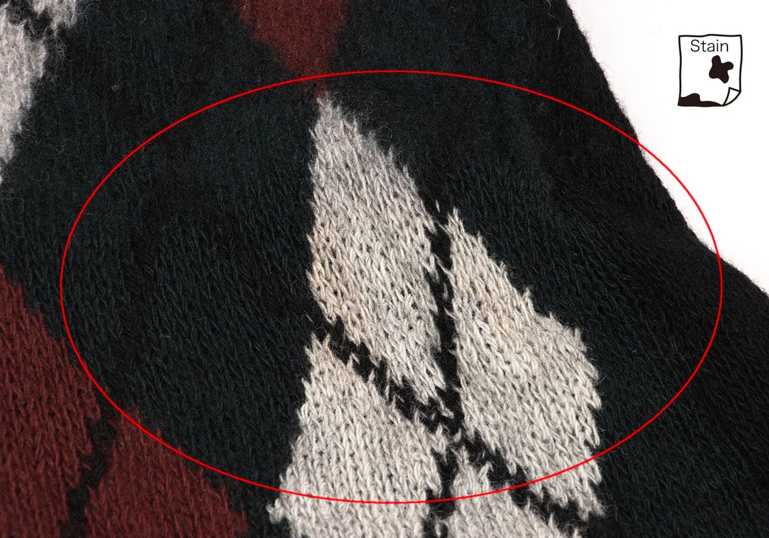 Comme des Garcons Homme Plus Argyle Knit Sweater in Black and Dark Green, Size M Size US M / EU 48-50 / 2 - 7 Thumbnail