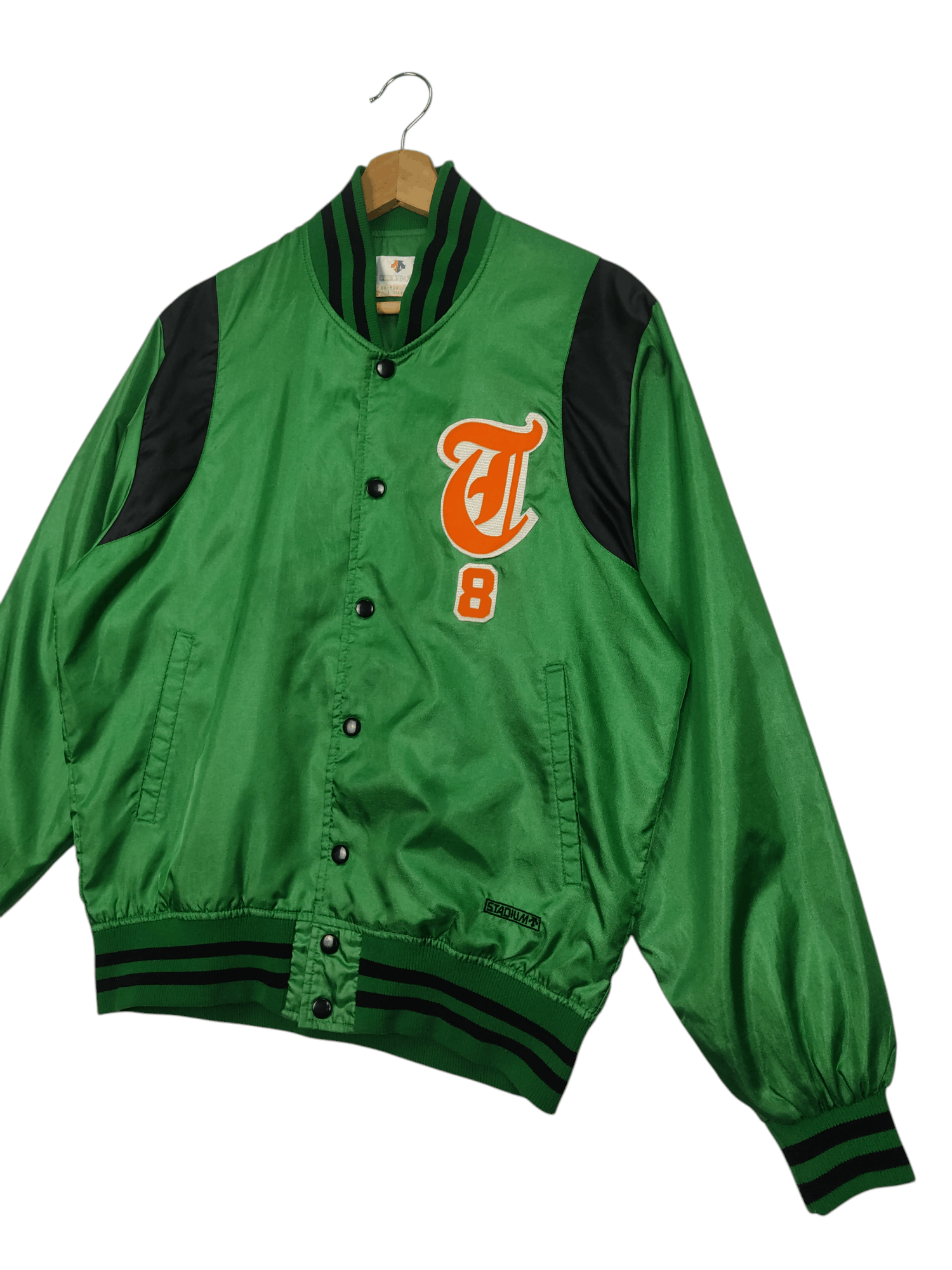 Descente × Japanese Brand × Vintage Vintage 80's Descente Nylon Varsity Jacket Size US L / EU 52-54 / 3 - 2 Thumbnail