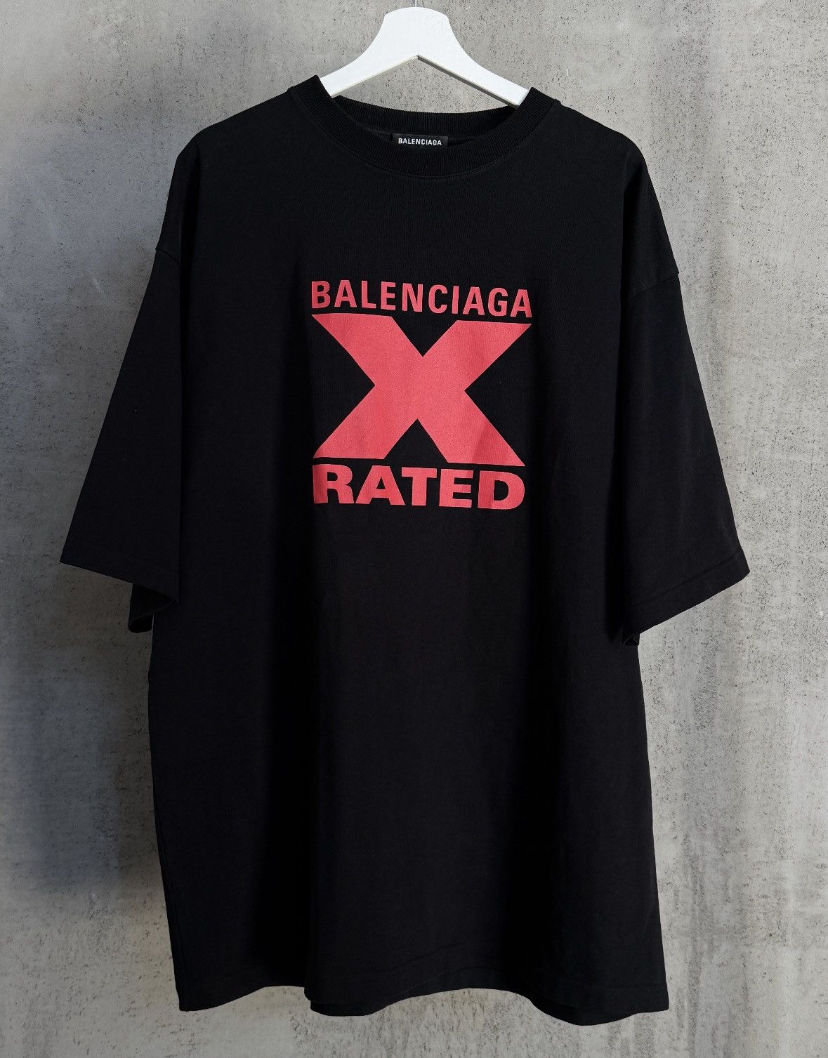 Balenciaga Balenciaga X-Rated Logo Tee SS20 Size US XL / EU 56 / 4 - 1 Thumbnail