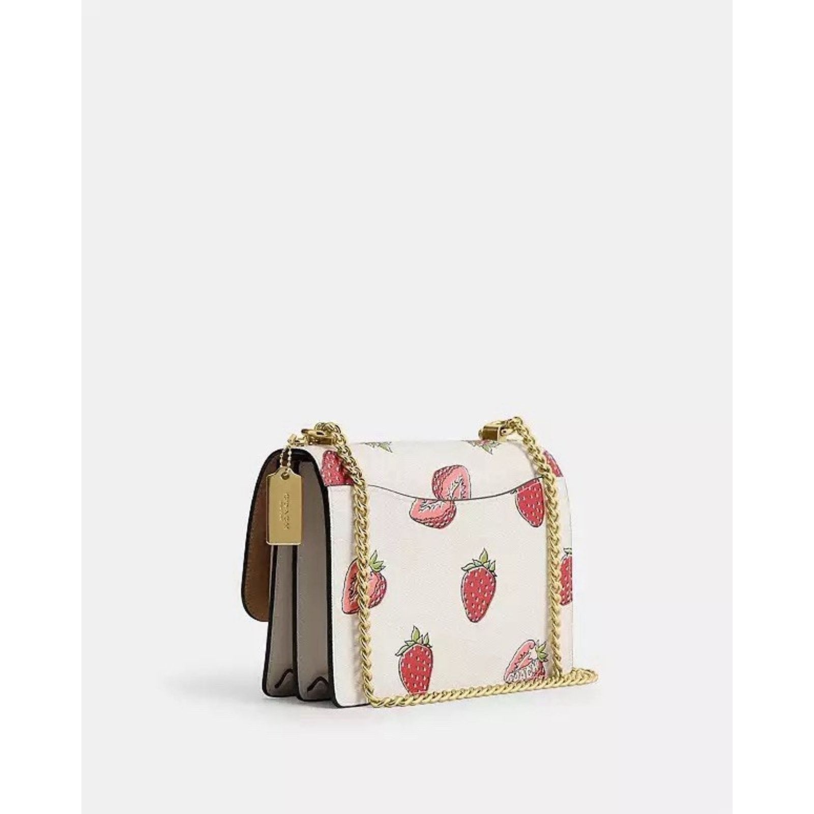 Coach NWT Coach Klare Crossbody Strawberry Gold/Chalk Multi CAL65 Size ONE SIZE - 8 Thumbnail