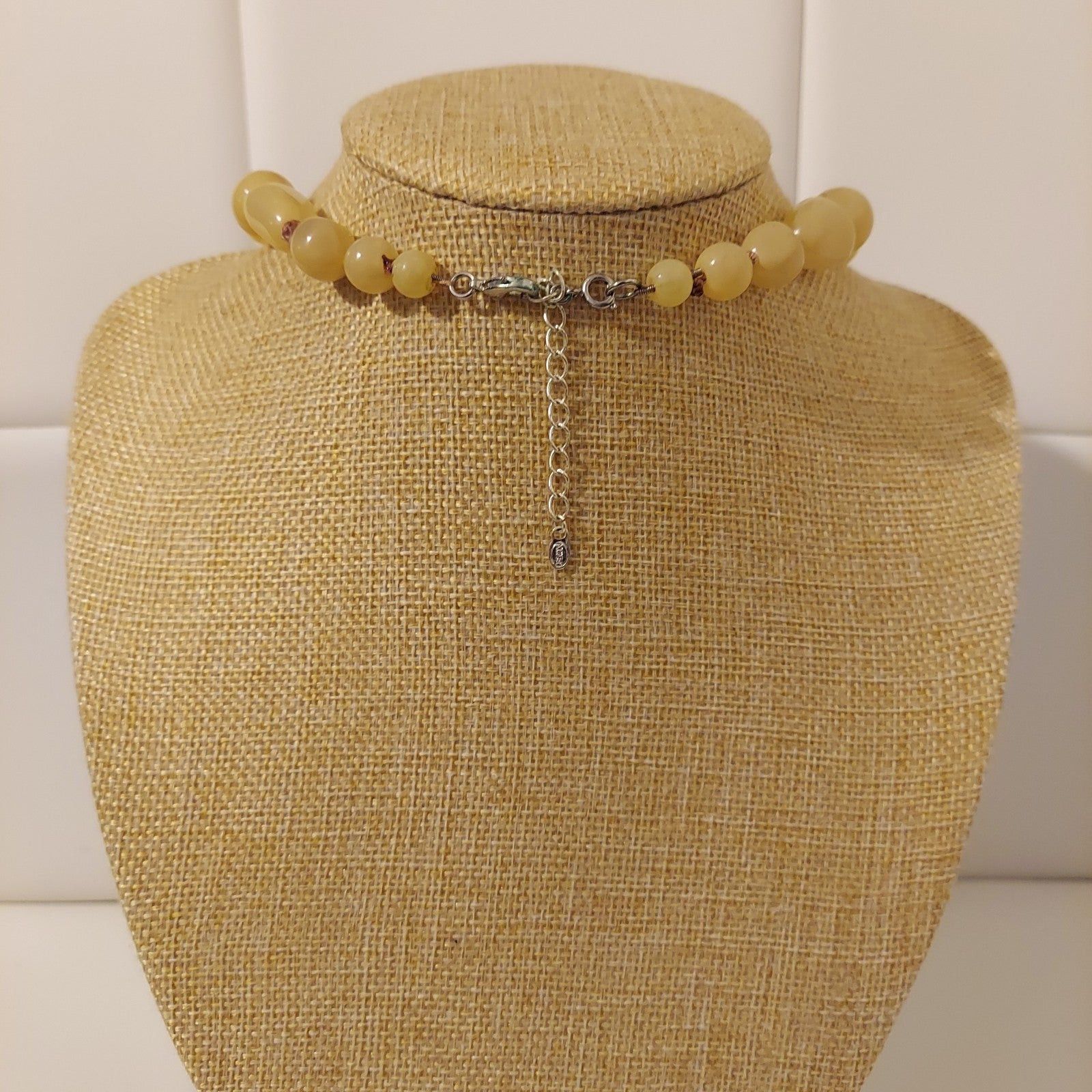 Monet Vintage Monet Beige Glass Beads 16" Necklace Size ONE SIZE - 2 Thumbnail