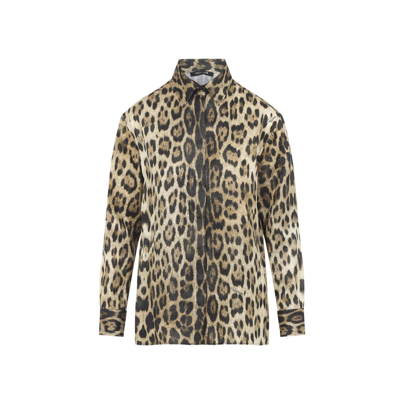 Roberto Cavalli Roberto Cavalli Jaguard Print Shirt Size M / US 6-8 / IT 42-44 - 1 Thumbnail