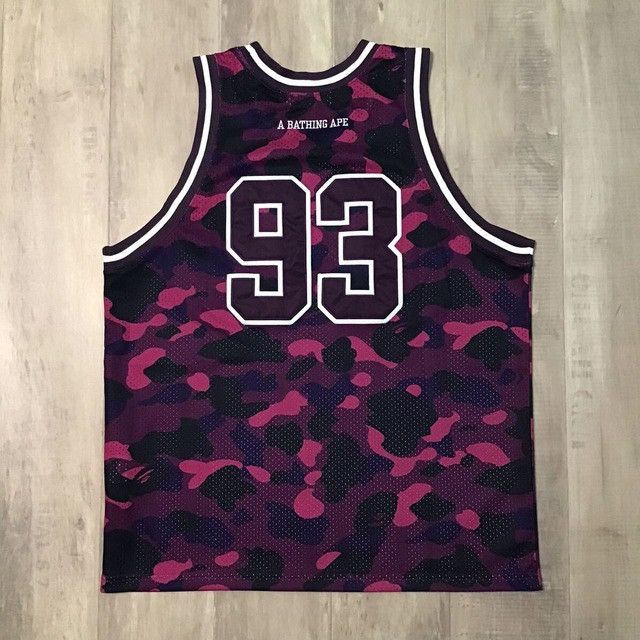 Bape BAPE Purple camo basketball tank top a bathing ape Size US M / EU 48-50 / 2 - 2 Thumbnail