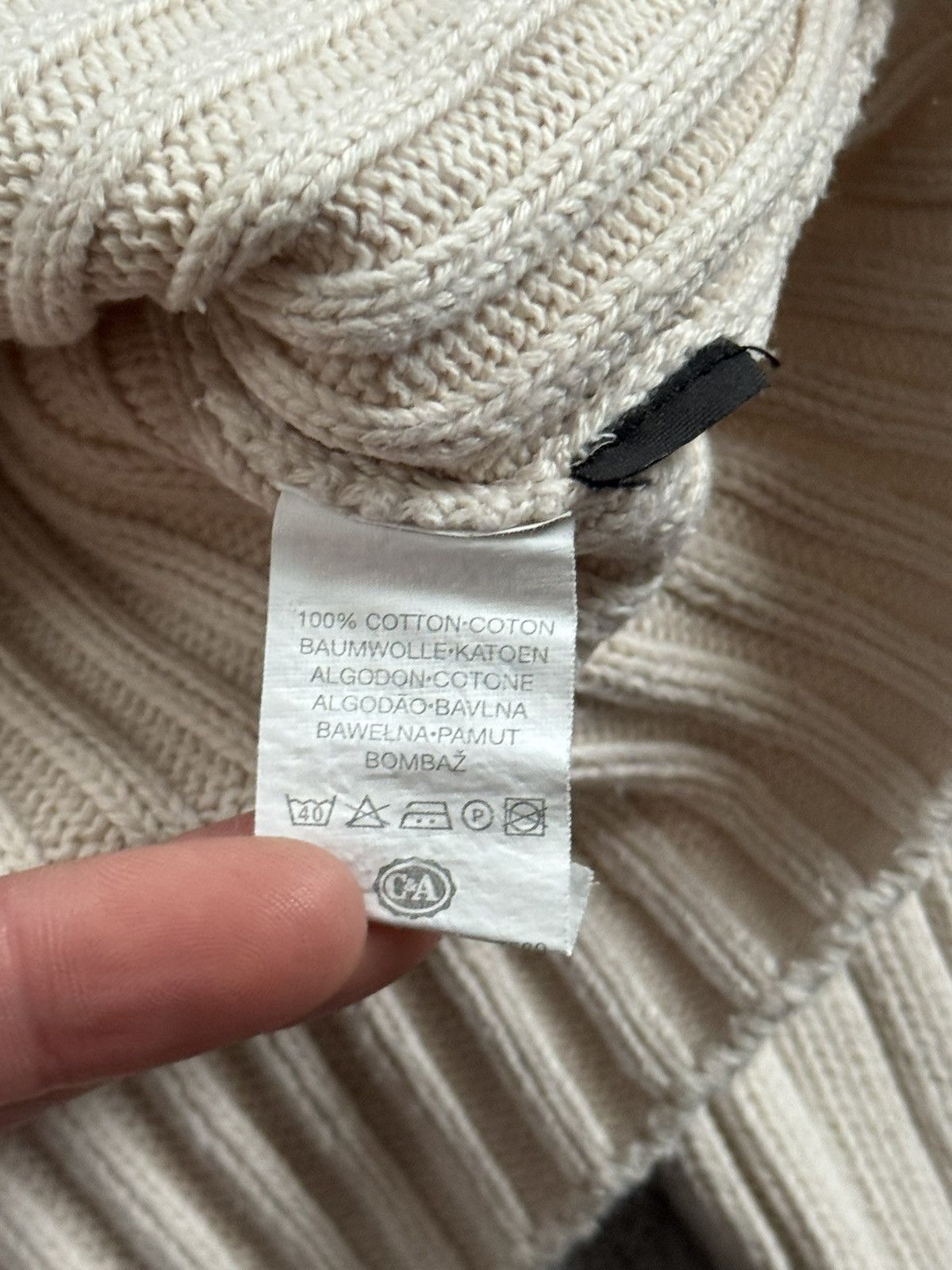 Le Grande Bleu (L.G.B.) Retro M 1/4 zip stripes sweater knitwear jumper pullover Y2K Size US M / EU 48-50 / 2 - 6 Thumbnail