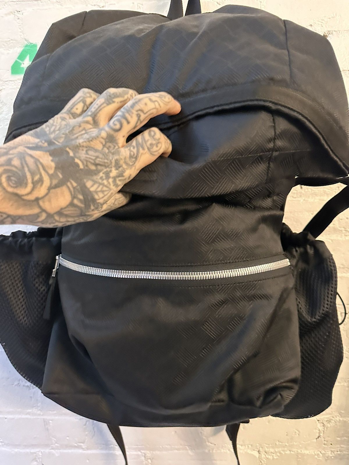 Bottega Veneta Bottega XXL Oversized Cargo Black Backpack Bookbag Travel Size ONE SIZE - 9 Thumbnail