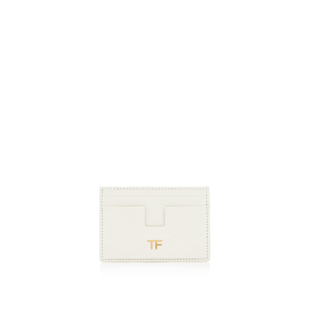 Tom Ford o1loc1c0724 Size: OS / Leather Card Holder in White Size ONE SIZE - 1 Preview