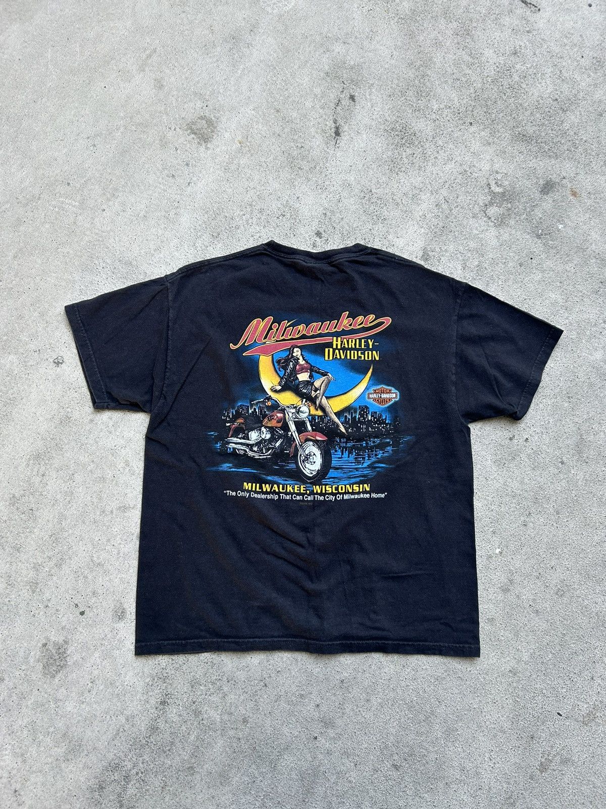 Harley Davidson × Vintage Vintage Harley Davidson Biker Tee Size US L / EU 52-54 / 3 - 2 Thumbnail